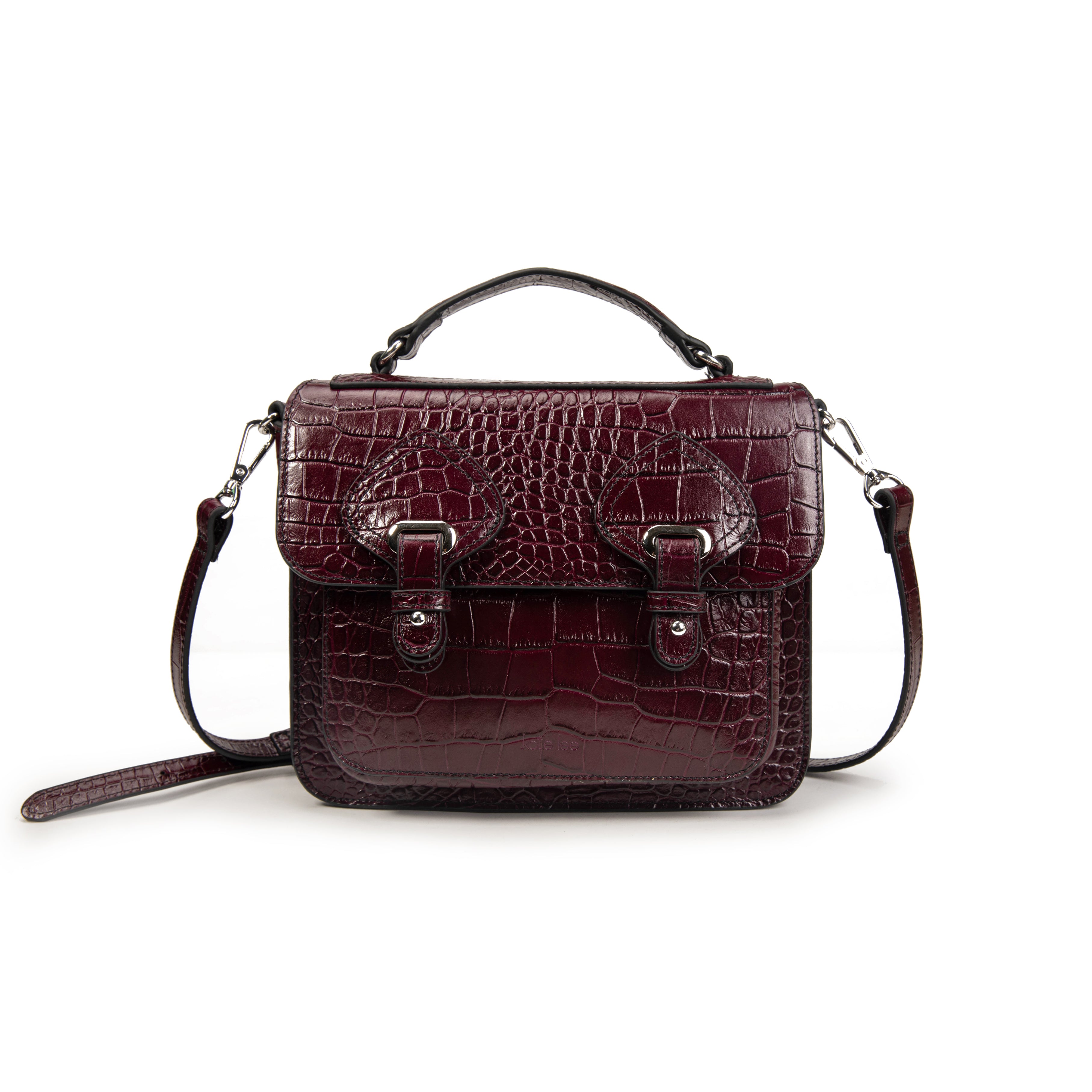 kate-lee-eiffel-sac-bandouli-re-cuir-prune-croco image 1