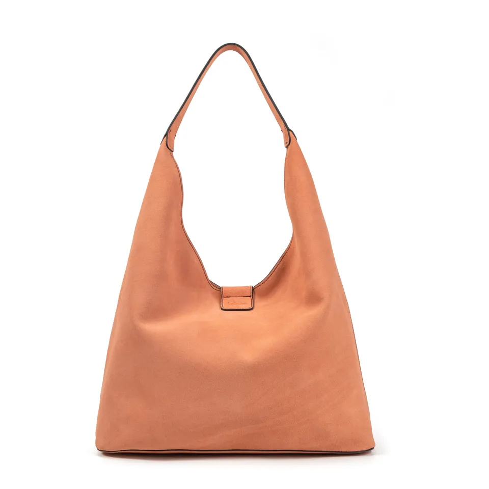 kate-lee-lune-sac-cabas-rose-corail-velours image 1