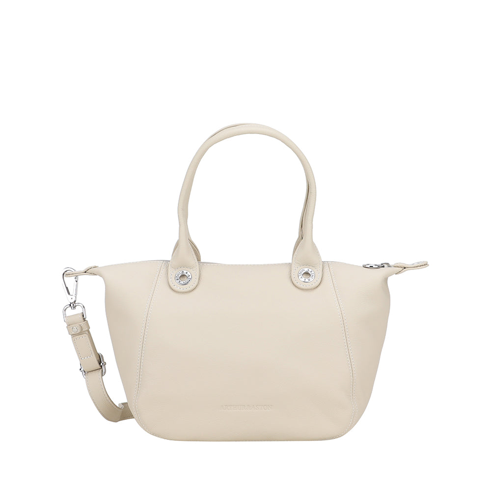 arthur-et-aston-louisa-petit-sac-cabas-cuir-beige image 2