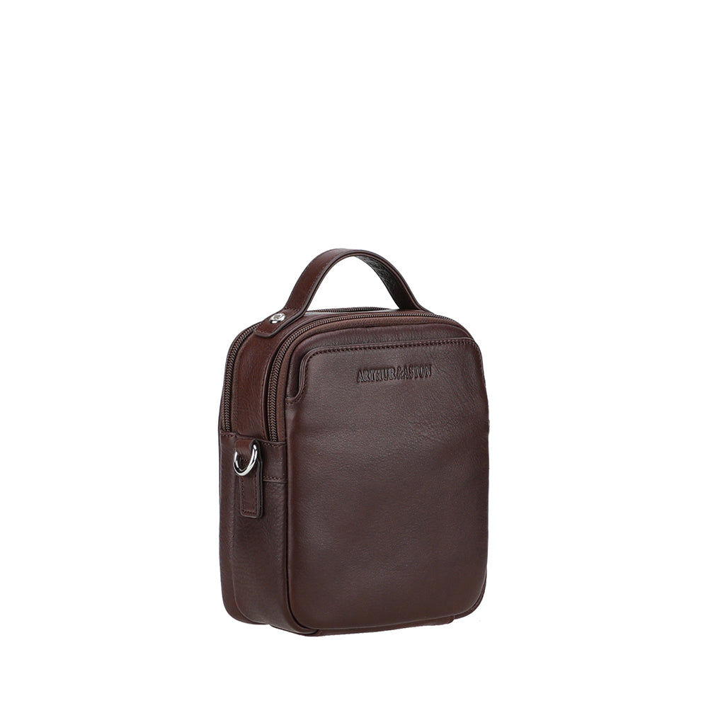 arthur-et-aston-ange-petite-sacoche-cuir-ch-taigne-homme image 2