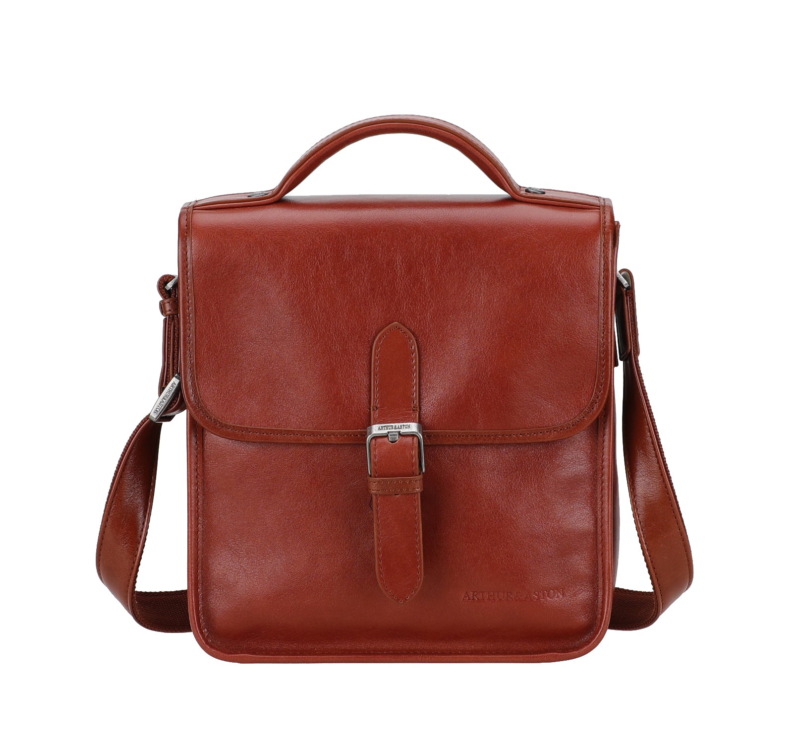 arthur-et-aston-tahoma-sacoche-cuir-marron-homme-vachette image 1