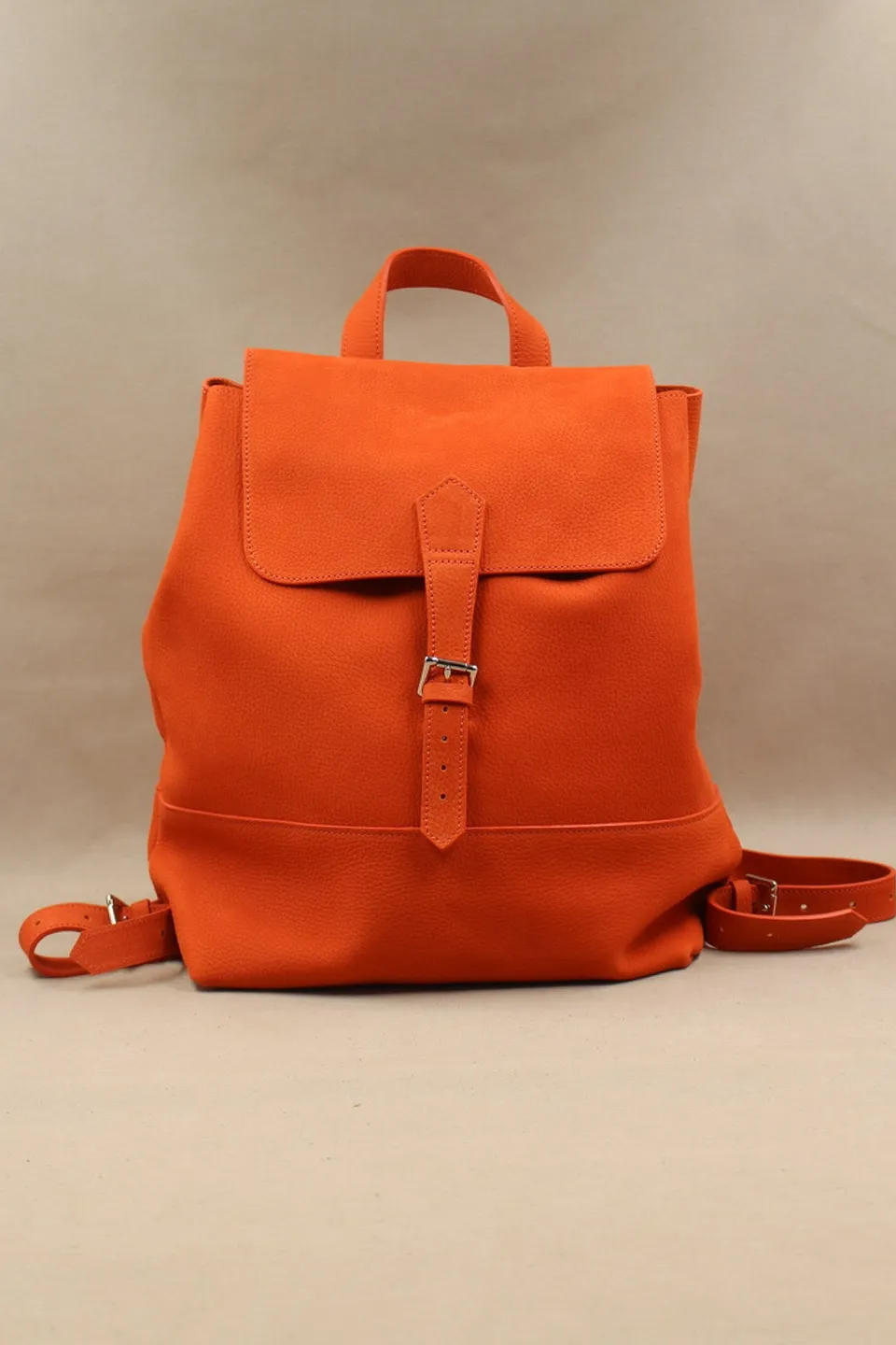 charles-et-charlus-marcel-sac-cuir-nubuck-orange-34-cm image 1