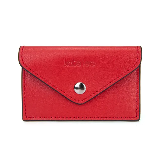 kate-lee-miley-porte-carte-cuir-rouge-vachette image 1