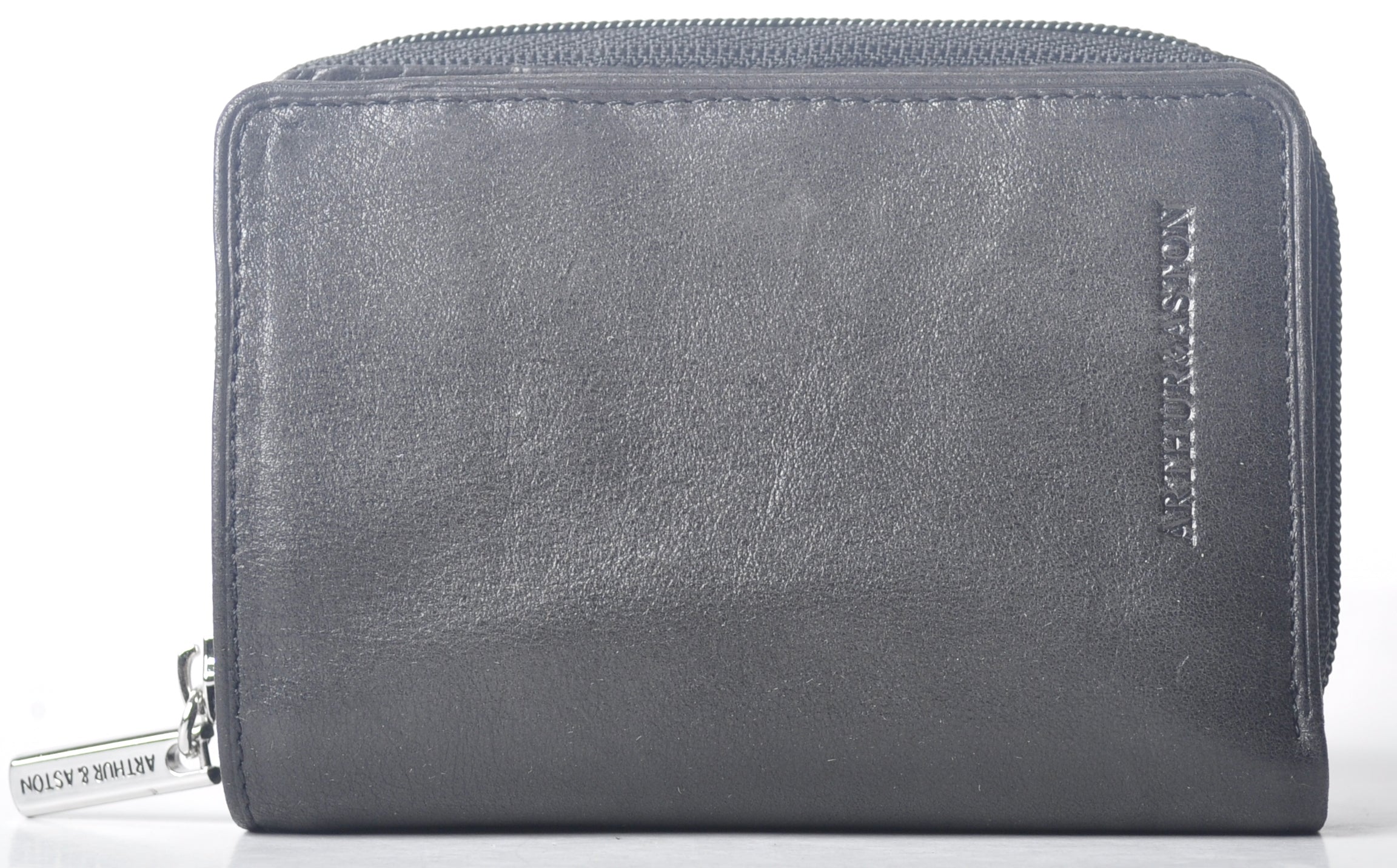 arthur-et-aston-rose-porte-monnaie-cartes-cuir-noir image 4