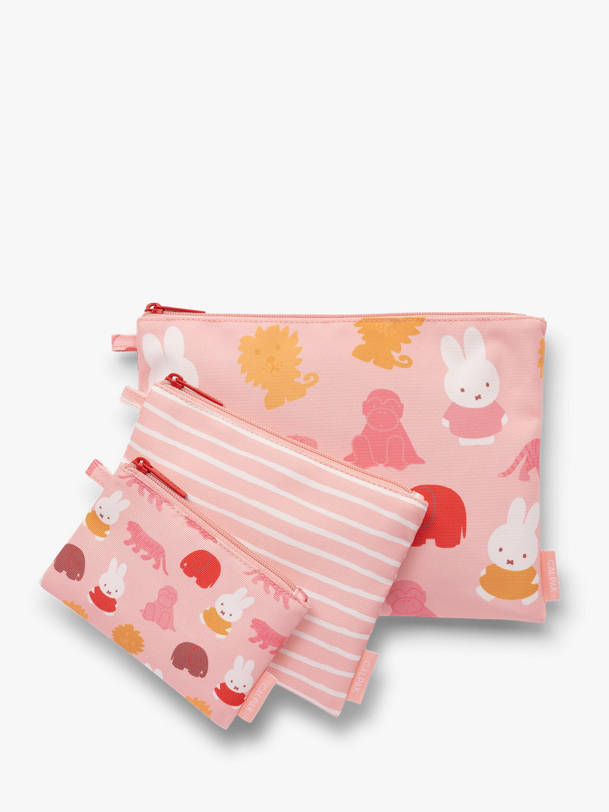 calpak-miffy-compakt-zip-pouch-set-3-pochettes-rose image 4