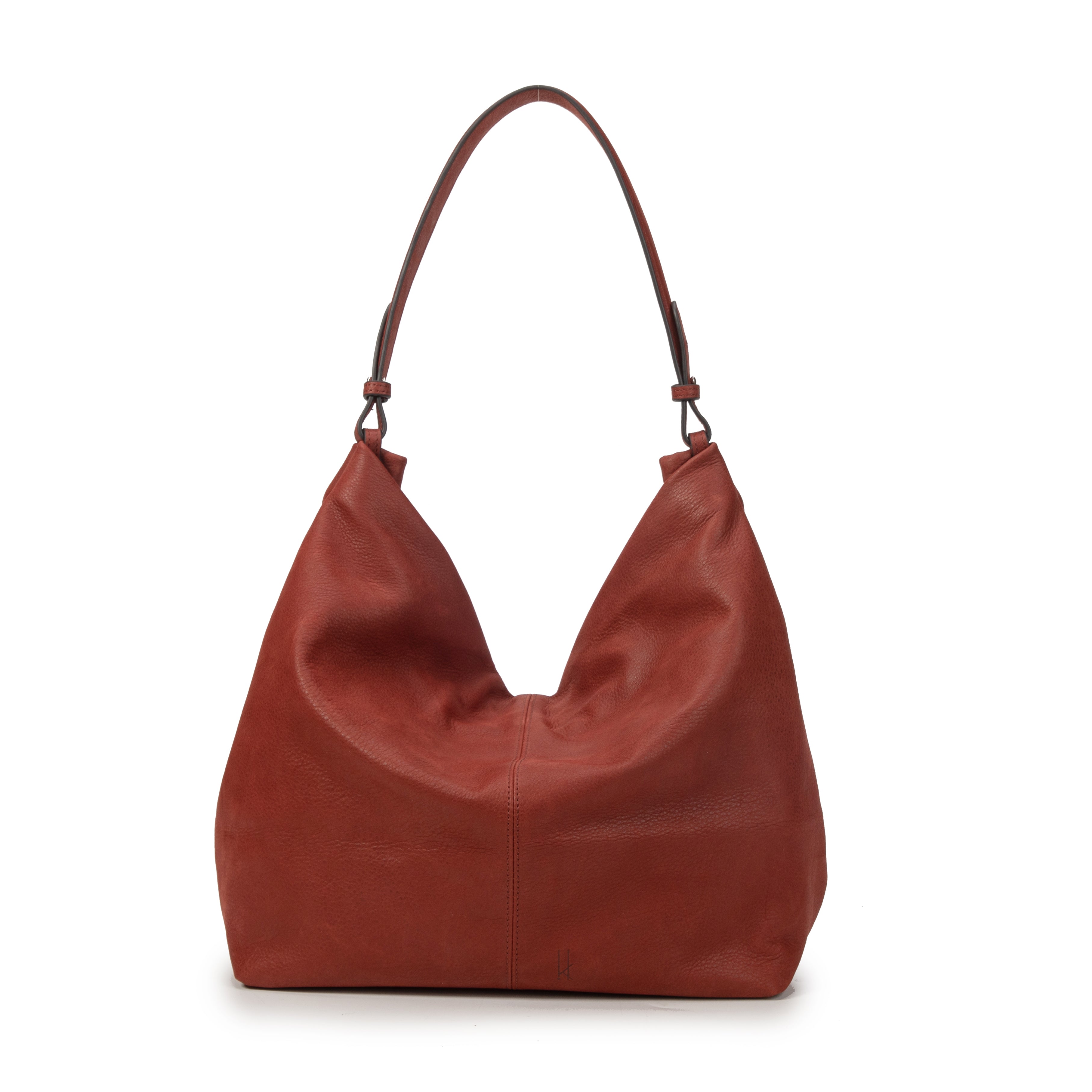 kate-lee-fantine-sac-seau-cuir-velout-rouge-fonc-31-cm image 4