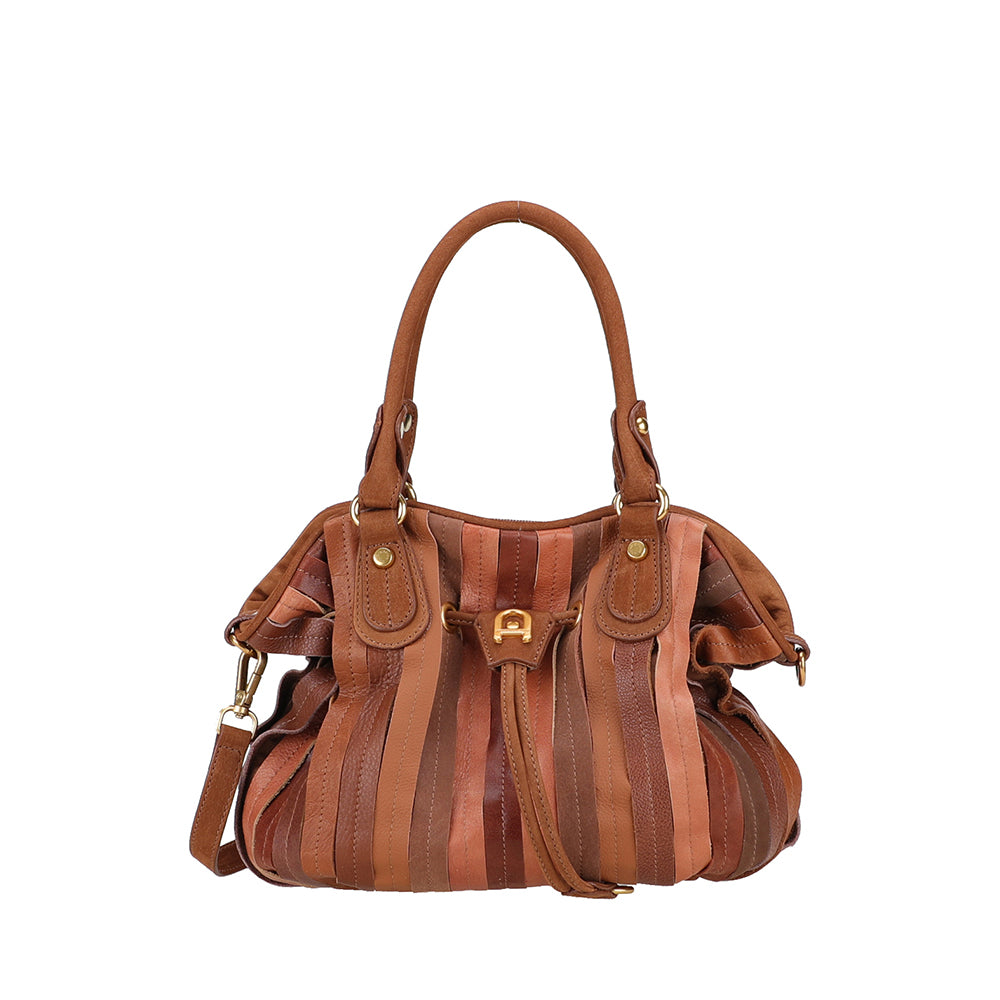 arthur-et-aston-ms016-sac-bourse-cuir-patchwork-cognac image 1