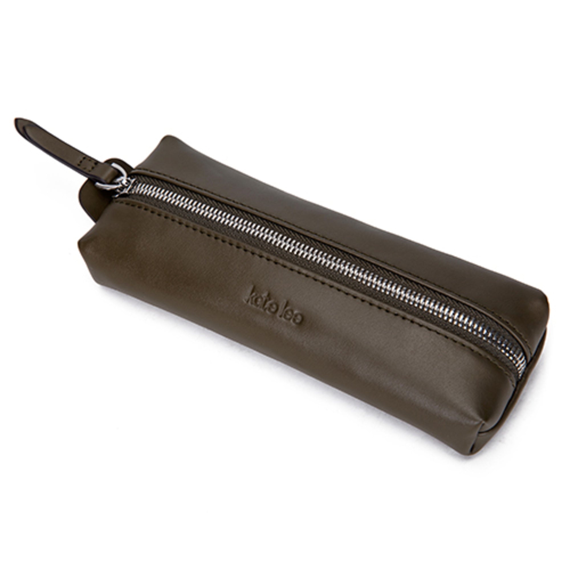 kate-lee-lea-trousse-cuir-vachette-gris-fonc-19-cm image 2