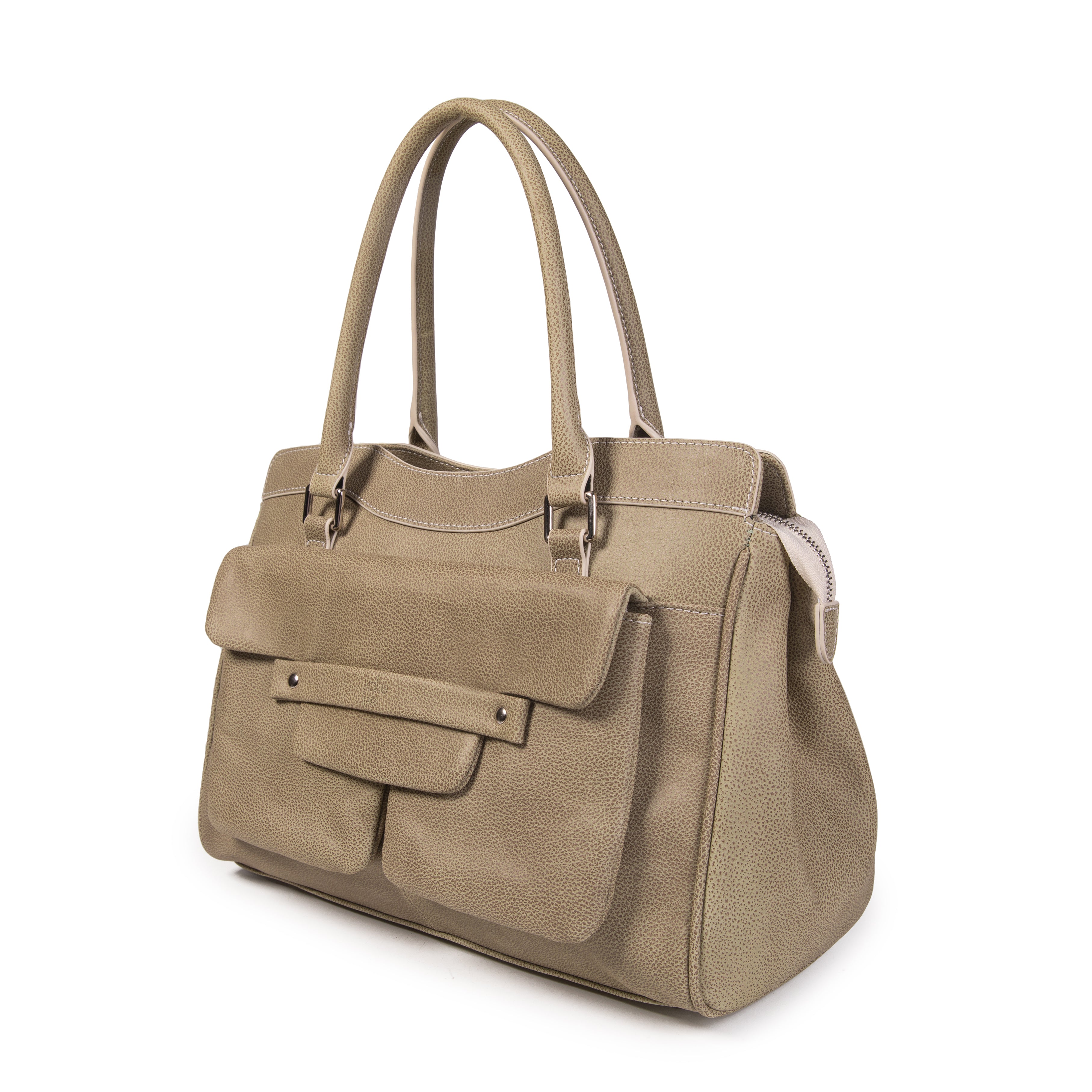 kate-lee-oria-sac-cabas-cuir-grain-amande image 2