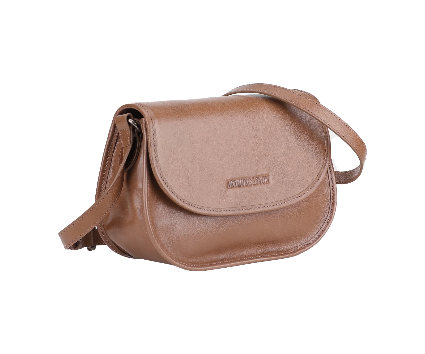 arthur-et-aston-edith-s-sac-bandouli-re-cuir-taupe-r-glable image 2