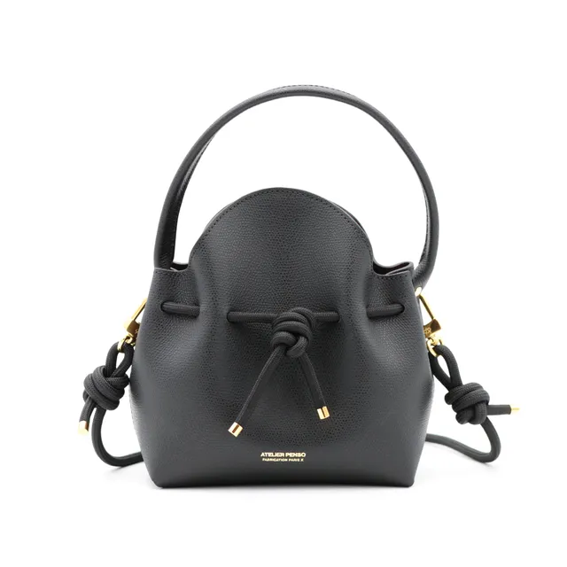 atelier-penso-mini-bucket-sac-seau-cuir-noir-bandouli-re-corde image 1