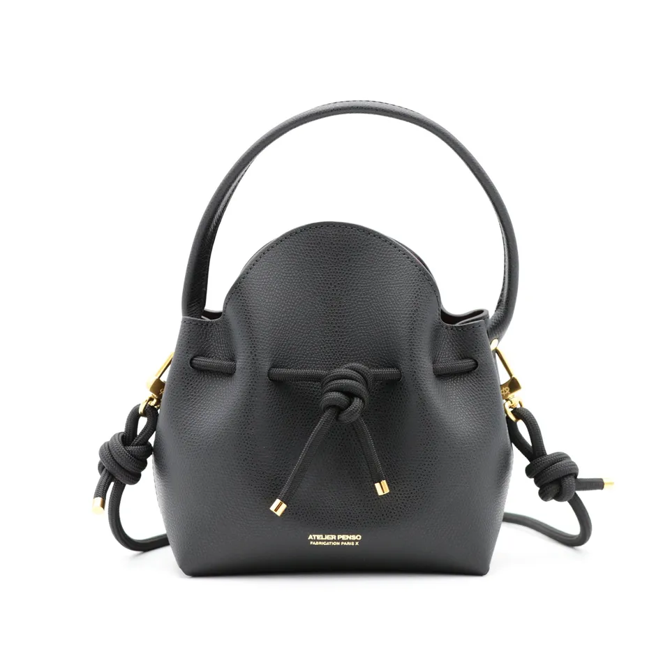 atelier-penso-mini-bucket-sac-seau-cuir-noir-bandouli-re-corde image 1