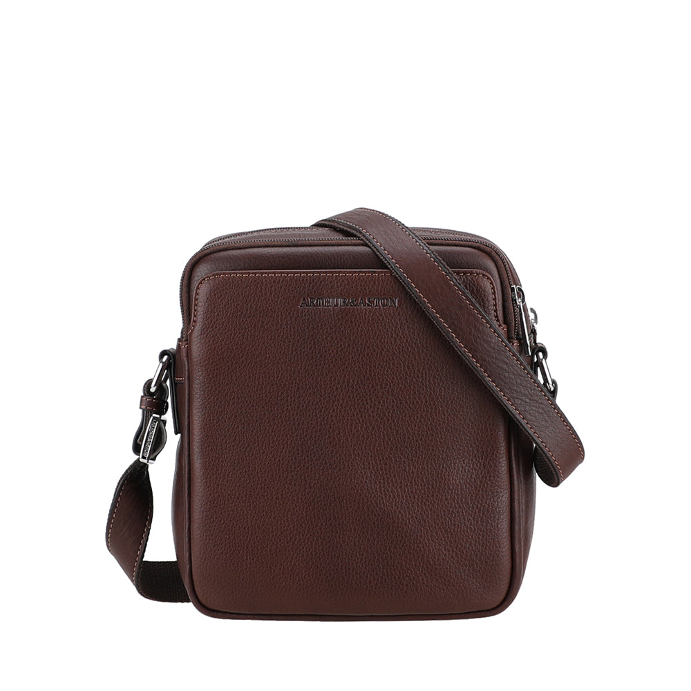 arthur-et-aston-ange-grand-sac-travers-cuir-ch-taigne image 1