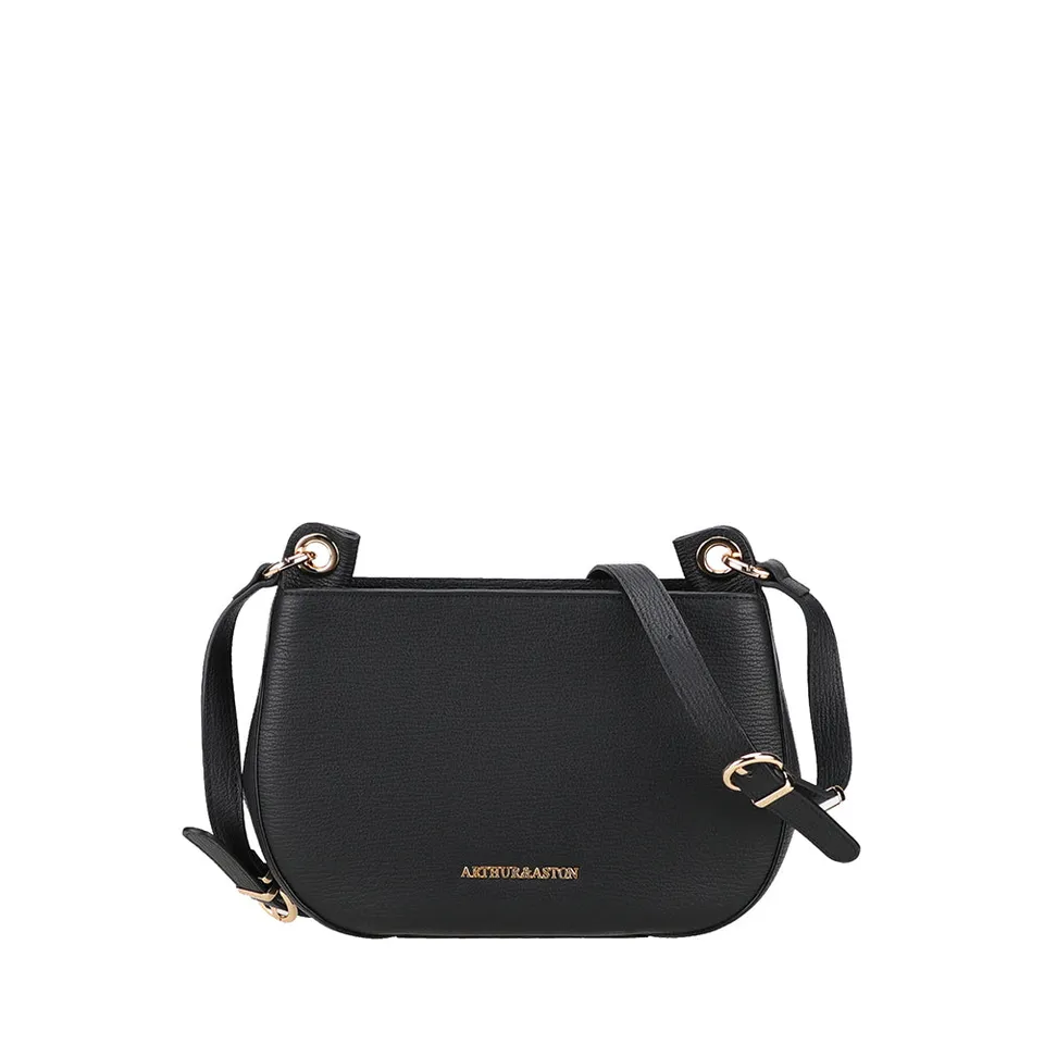 arthur-et-aston-nora-sac-bandouli-re-cuir-noir-compact image 1