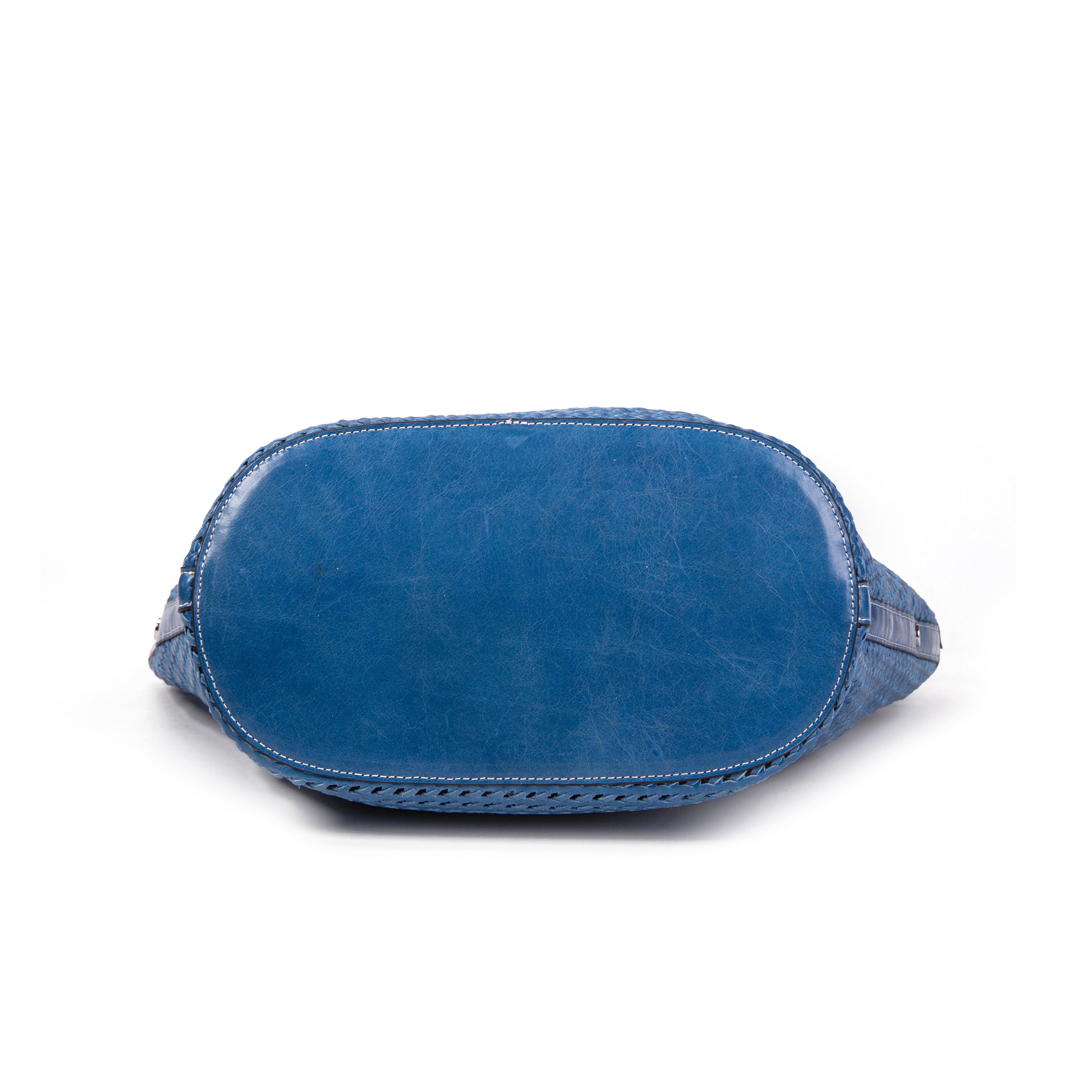 kate-lee-ofine-sac-cabas-cuir-bleu-tress image 5