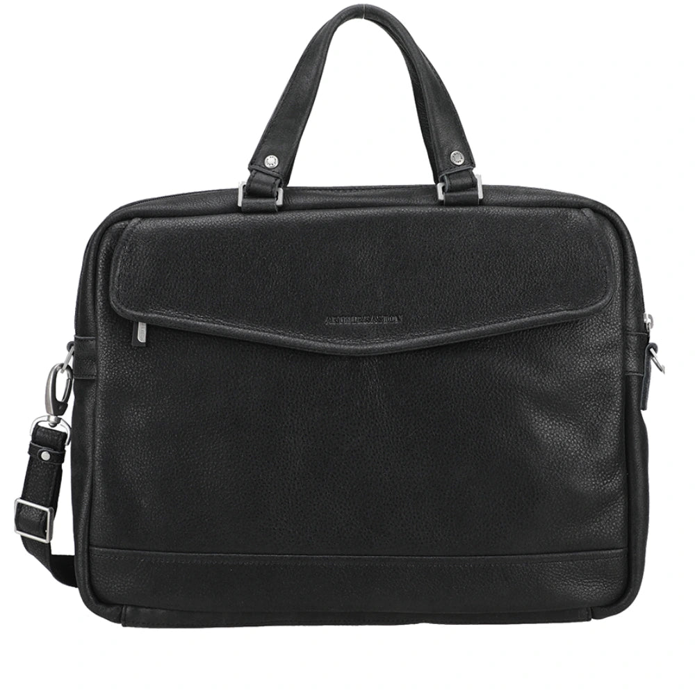 arthur-et-aston-owen-porte-documents-cuir-noir-m image 1