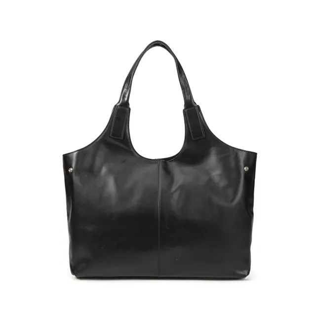 kate-lee-clemence-grand-sac-cuir-lisse-noir-48-cm image 1