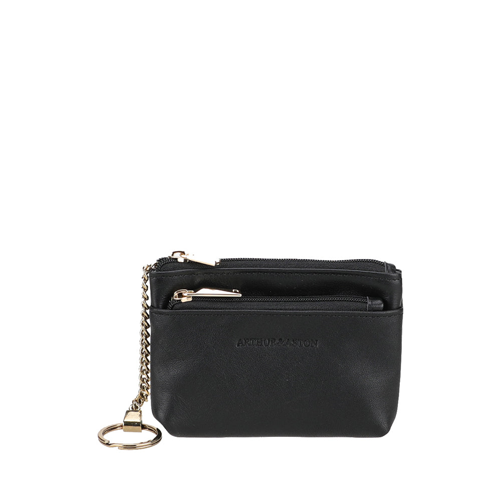 arthur-et-aston-elma-porte-monnaie-cuir-noir-2-zips image 2