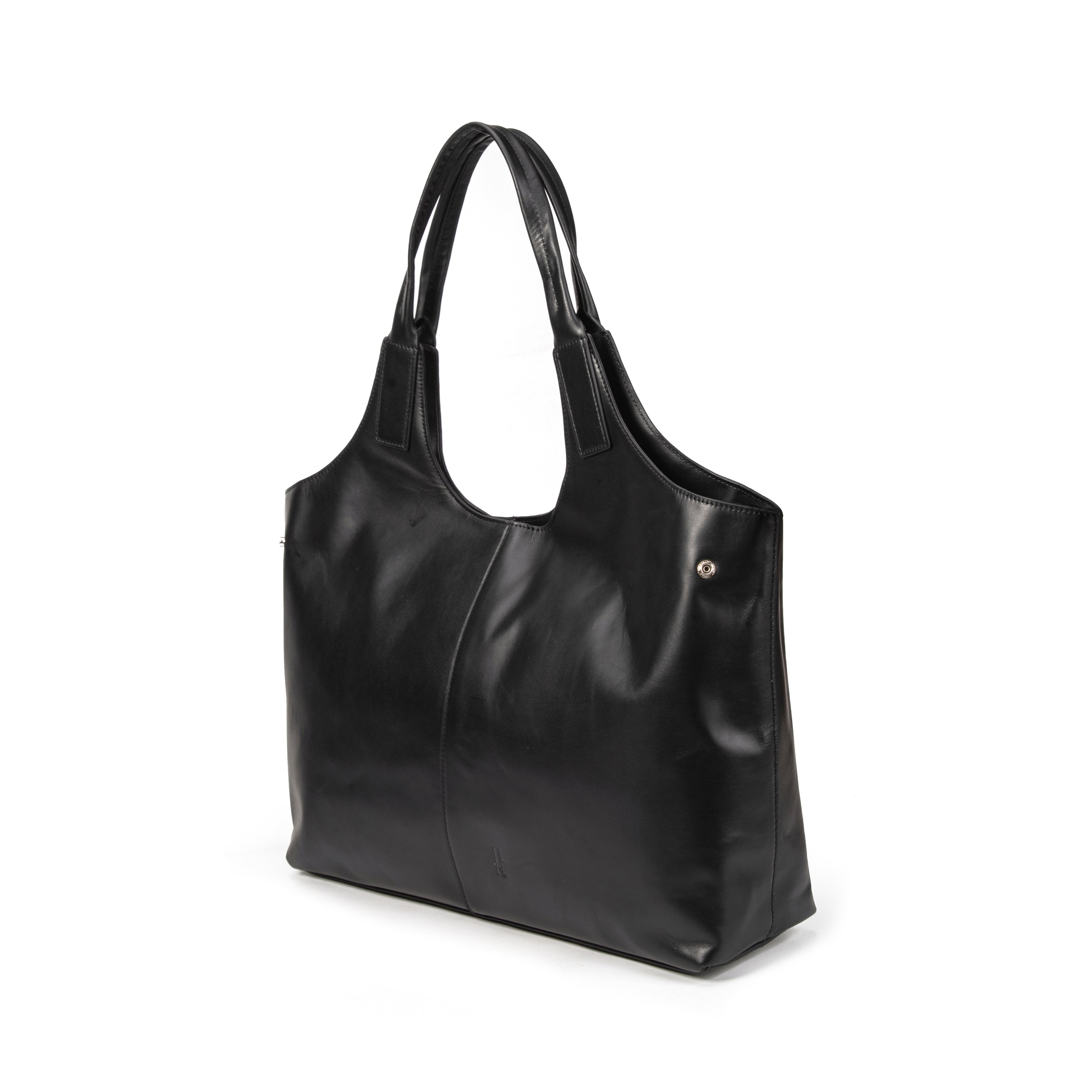 kate-lee-clemence-grand-sac-cuir-lisse-noir-48-cm image 4