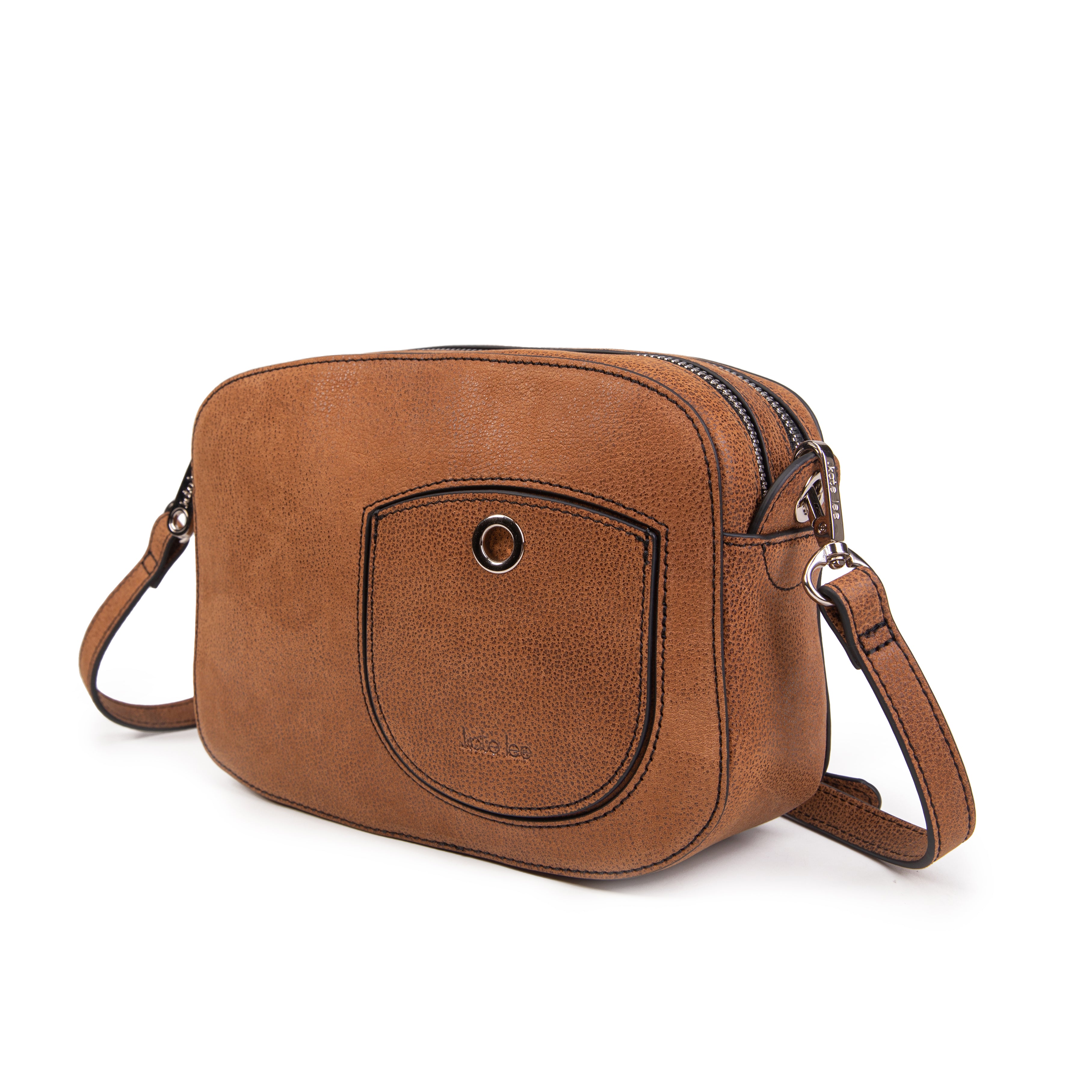 kate-lee-ren-e-sac-bandouli-re-cuir-acajou-23-cm image 2