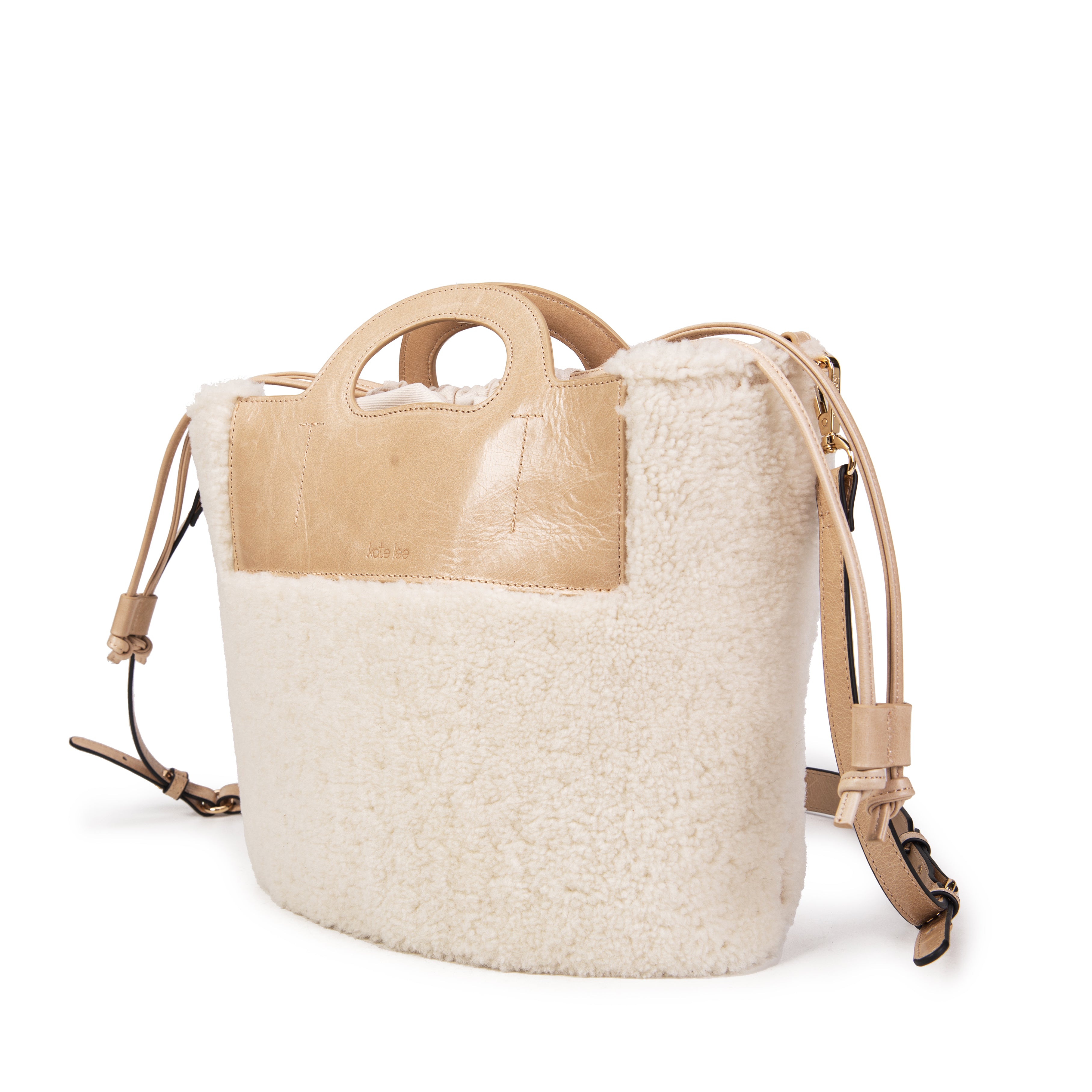 kate-lee-st-tropez-sac-seau-shearling-beige-28-cm image 2