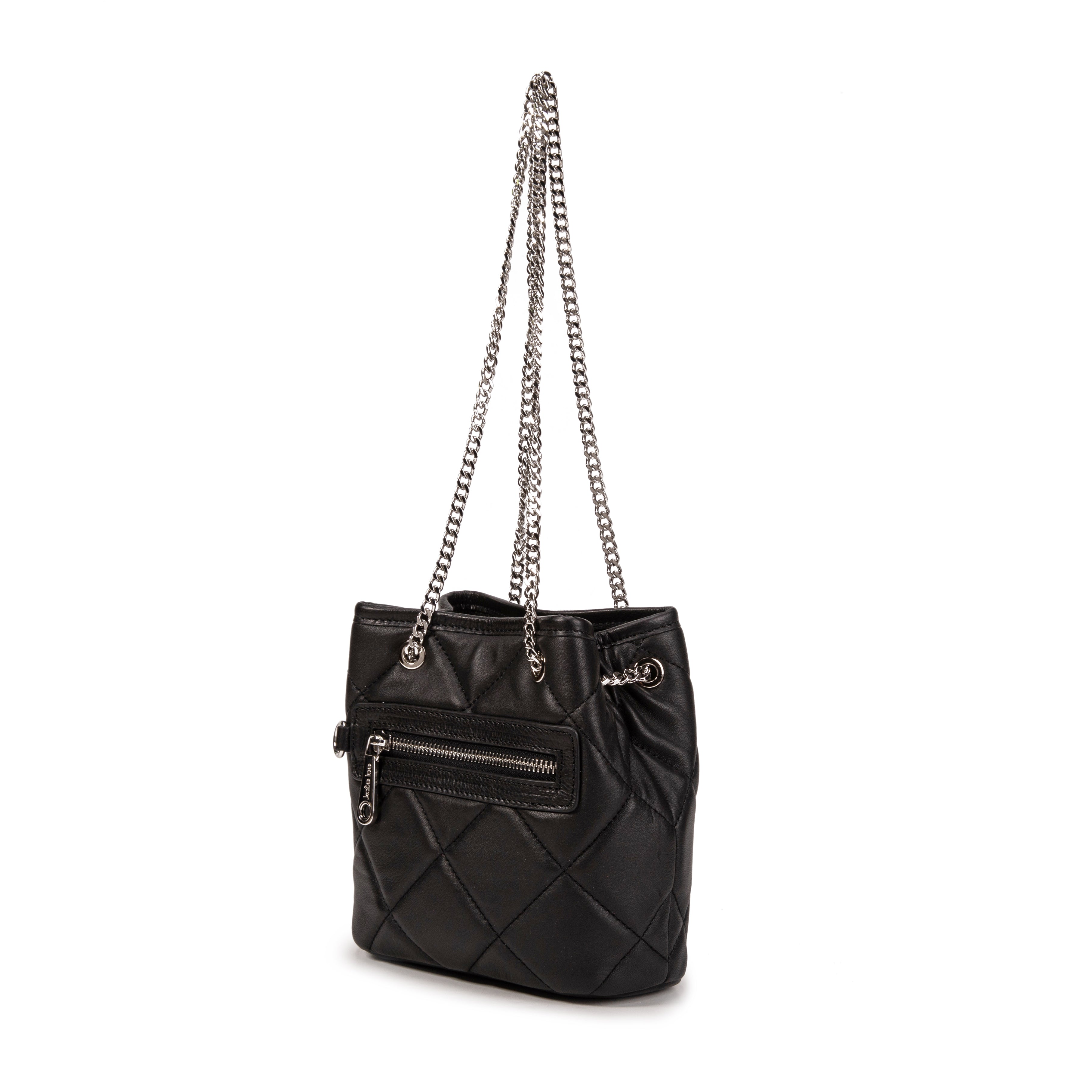 kate-lee-kacy-matelass-sac-seau-cuir-agneau-noir image 2