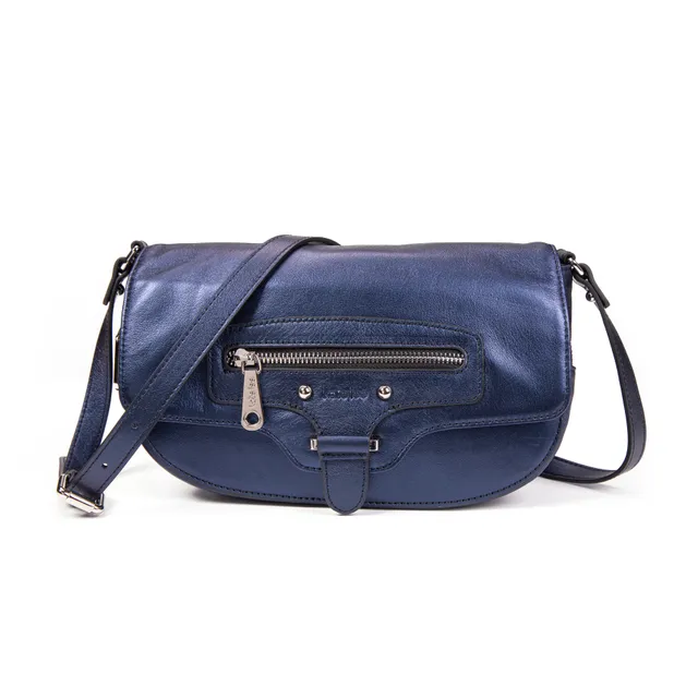 kate-lee-enara-sac-bandouli-re-bleu-vachette-nacr-e image 1
