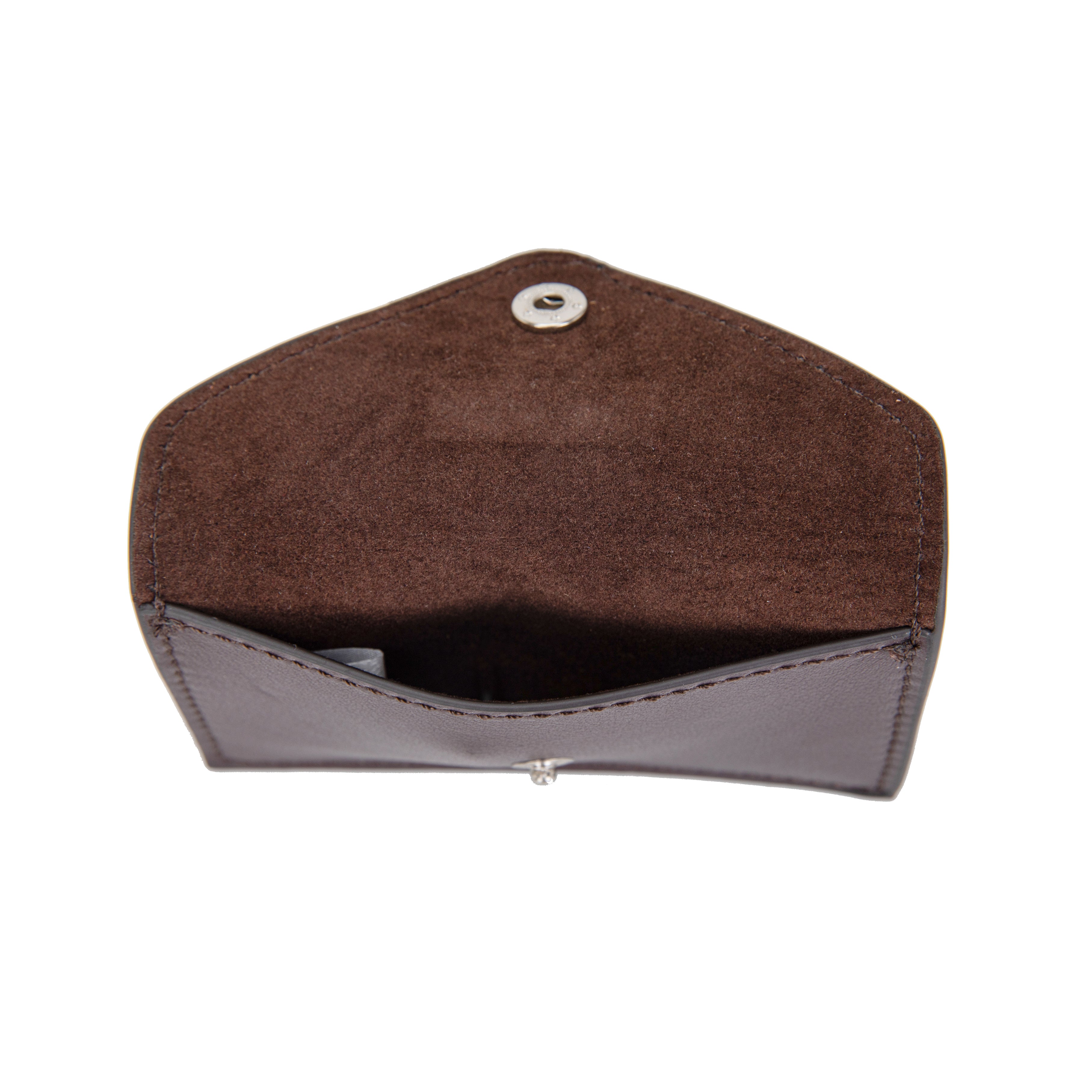 kate-lee-miley-porte-carte-cuir-chocolat-plat image 3