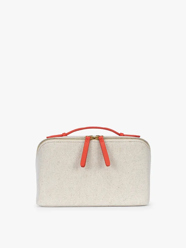 calpak-colette-trousse-toilette-toile-natural-tomato-plate image 1