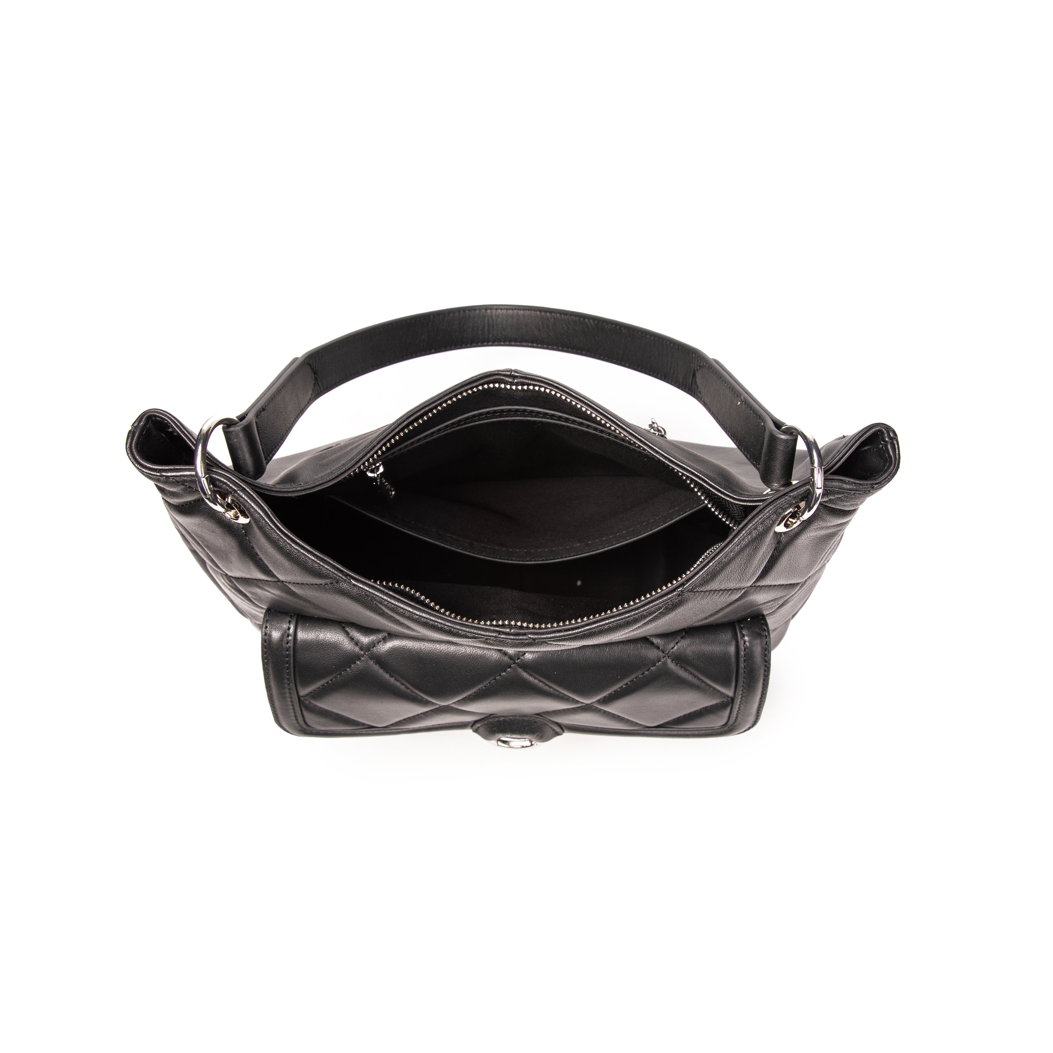 kate-lee-ully-hobo-sac-matelass-agneau-noir image 3