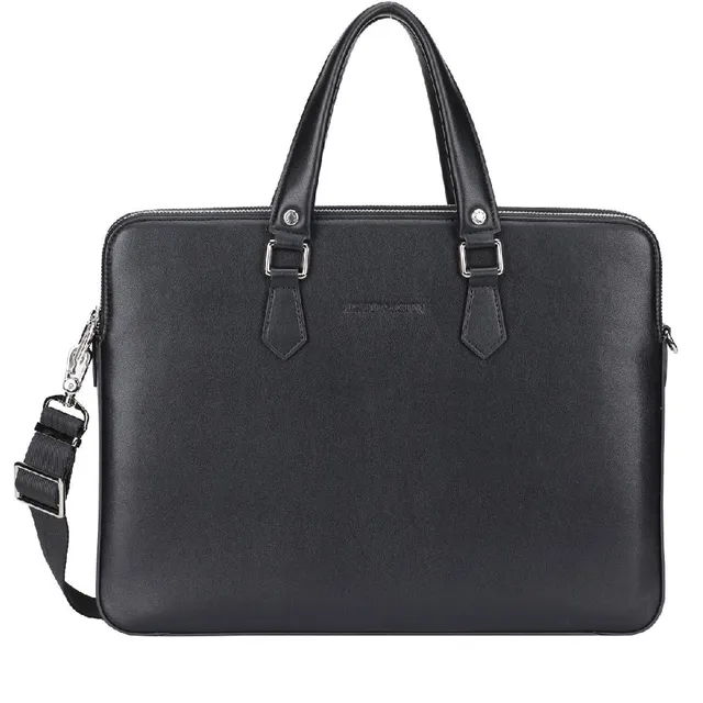 arthur-et-aston-walter-porte-documents-extra-plat-cuir-noir image 1