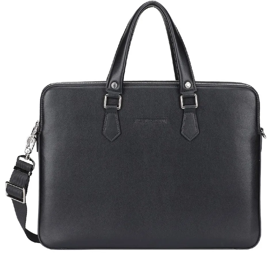 arthur-et-aston-walter-porte-documents-extra-plat-cuir-noir image 1