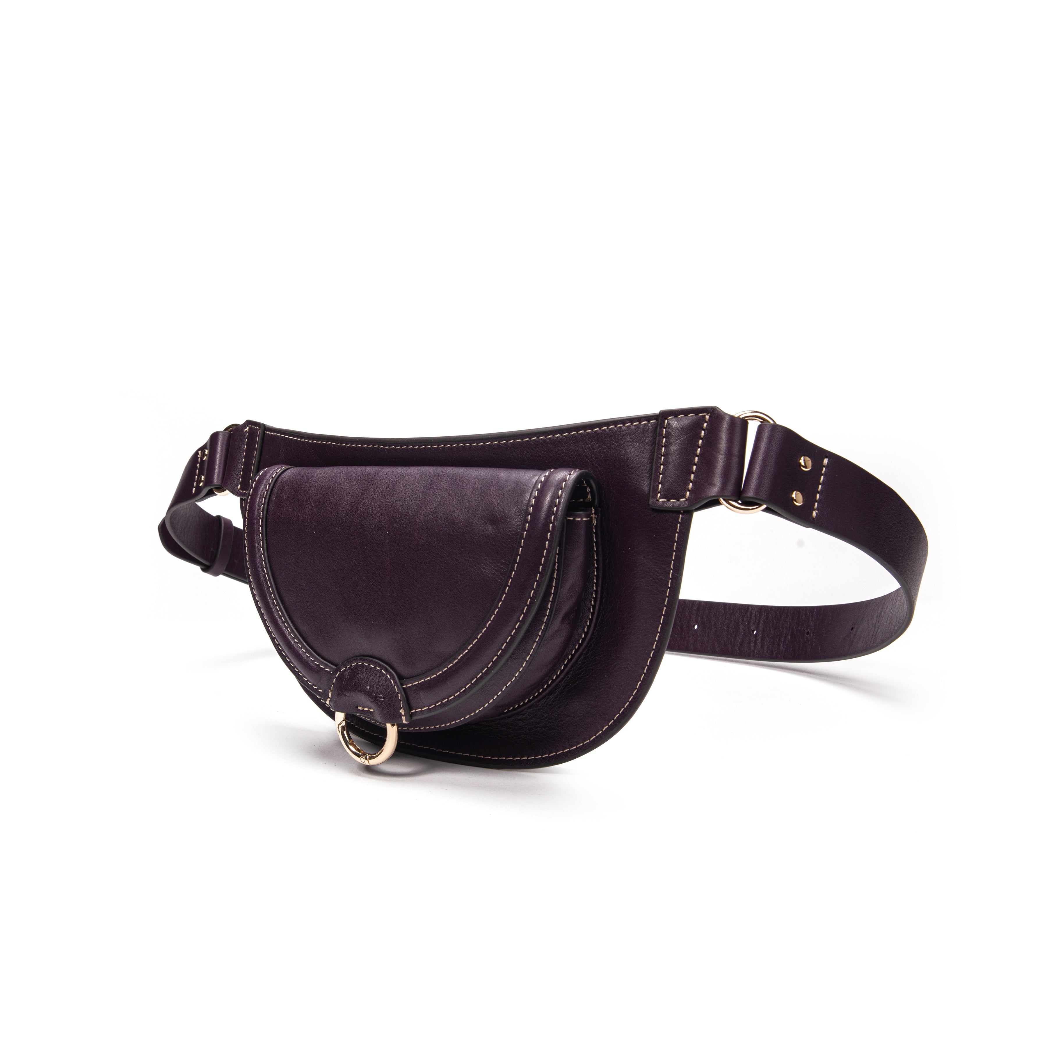 kate-lee-ully-sac-banane-cuir-vachette-myrtille image 2