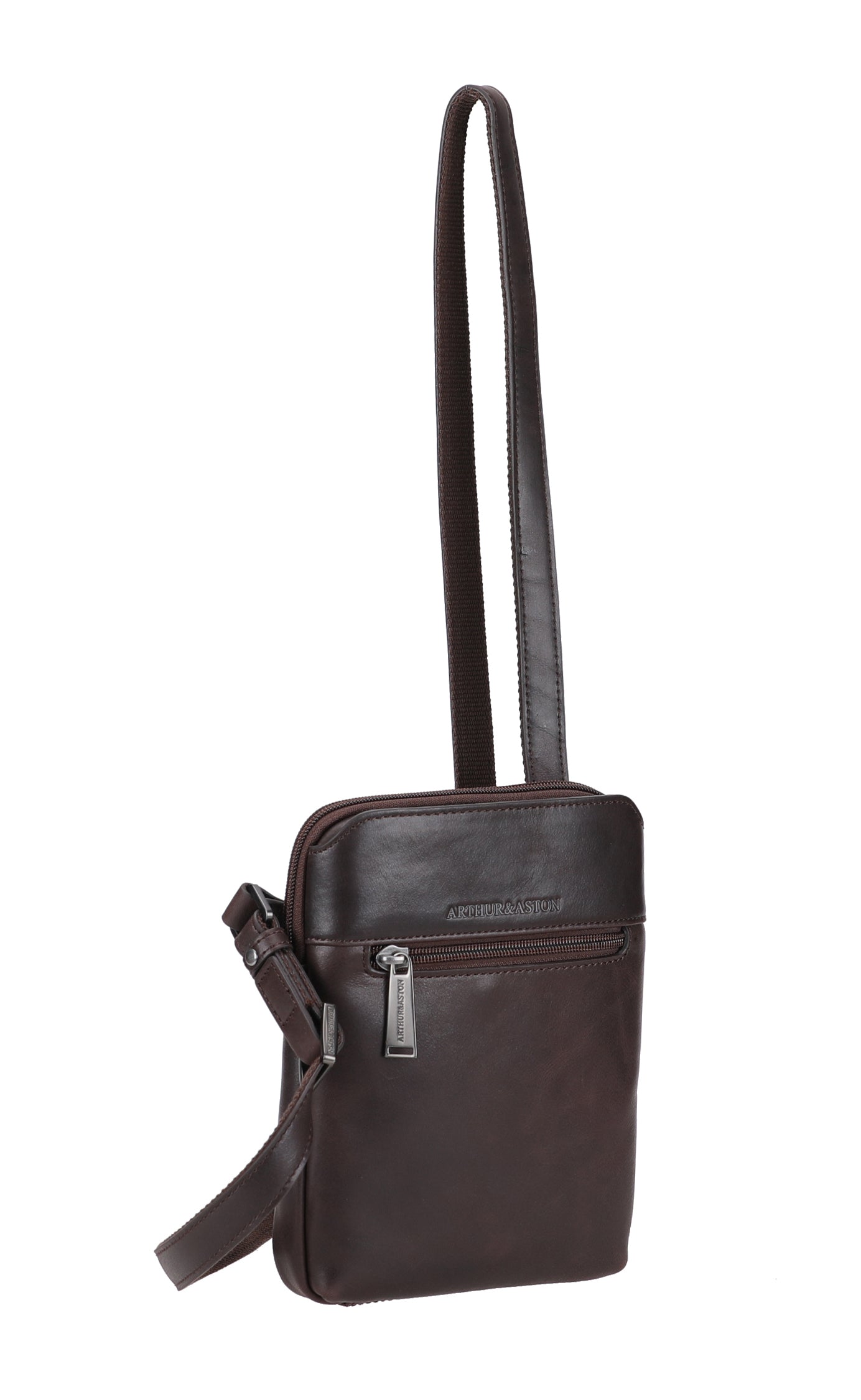 arthur-et-aston-cosmo-body-bag-cuir-noir image 5