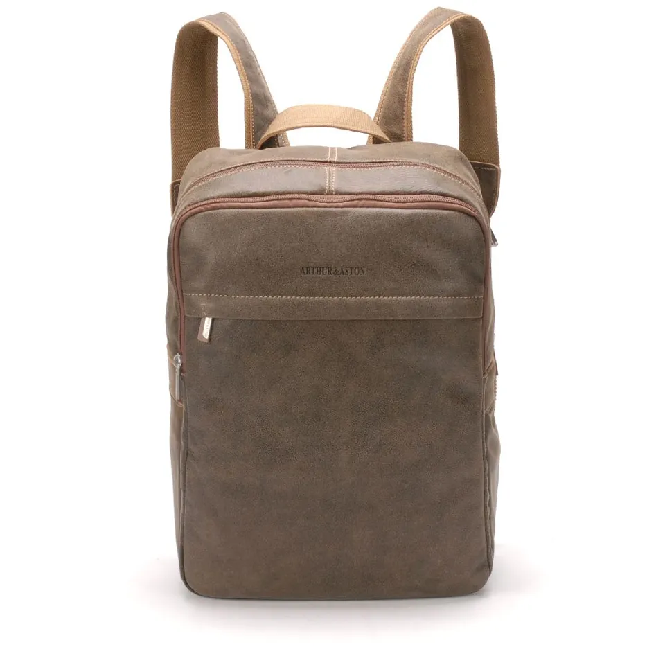 arthur-et-aston-cristiano-sac-dos-cuir-destroy-marron image 1
