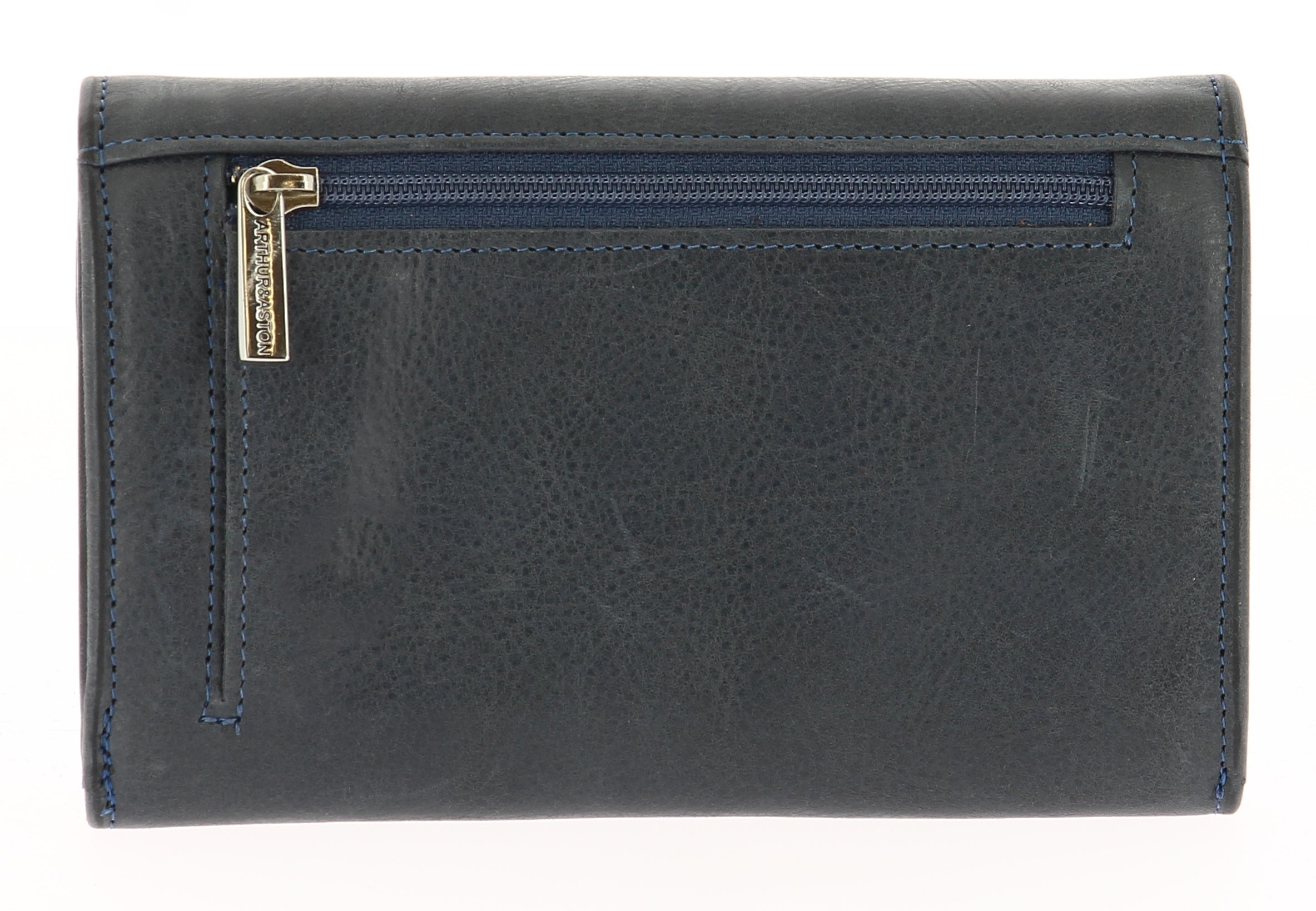 arthur-et-aston-rose-portefeuille-cuir-huil-bleu-femme image 2