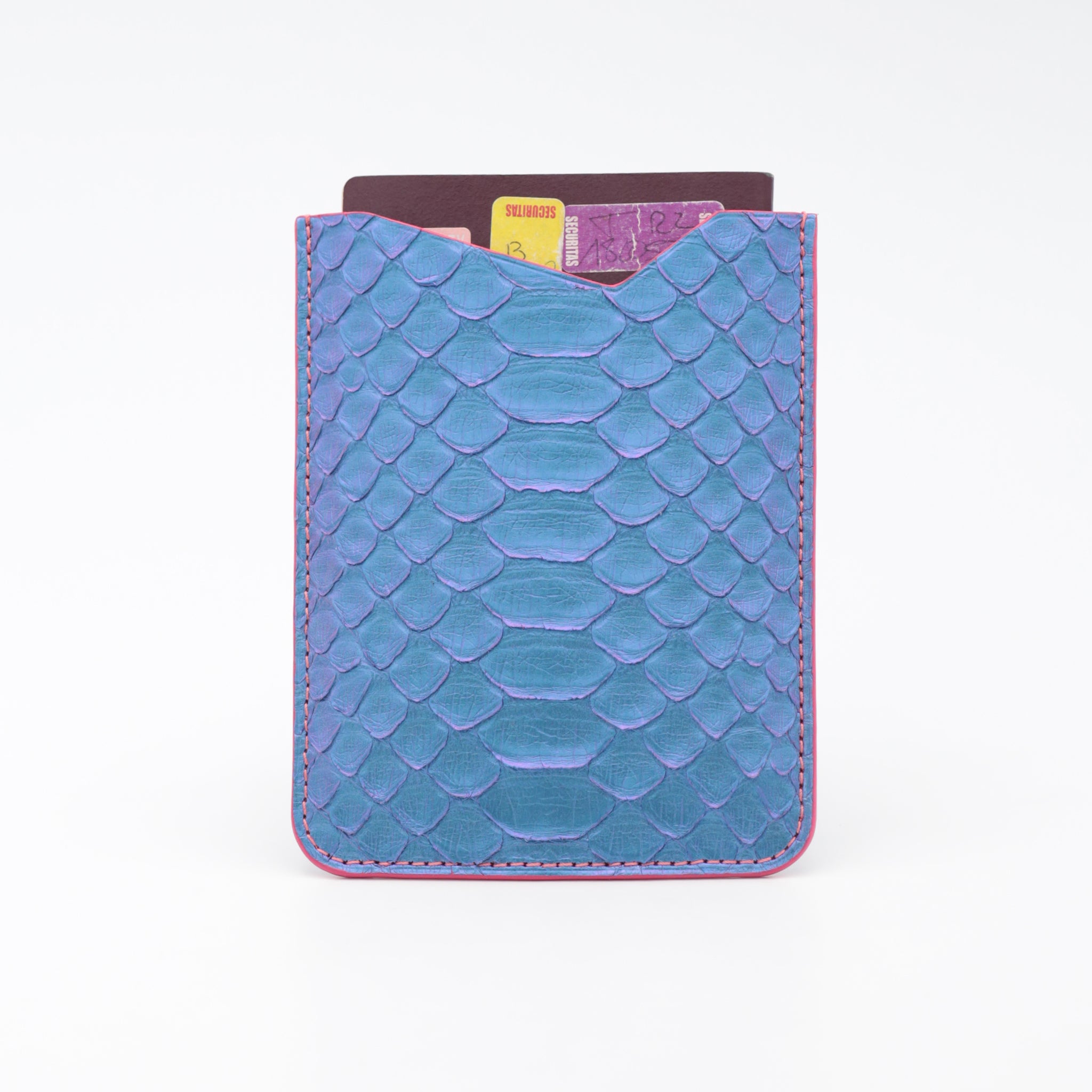 atelier-penso-prot-ge-passeport-python-iridescent-cuir-10-5x13-5 image 2