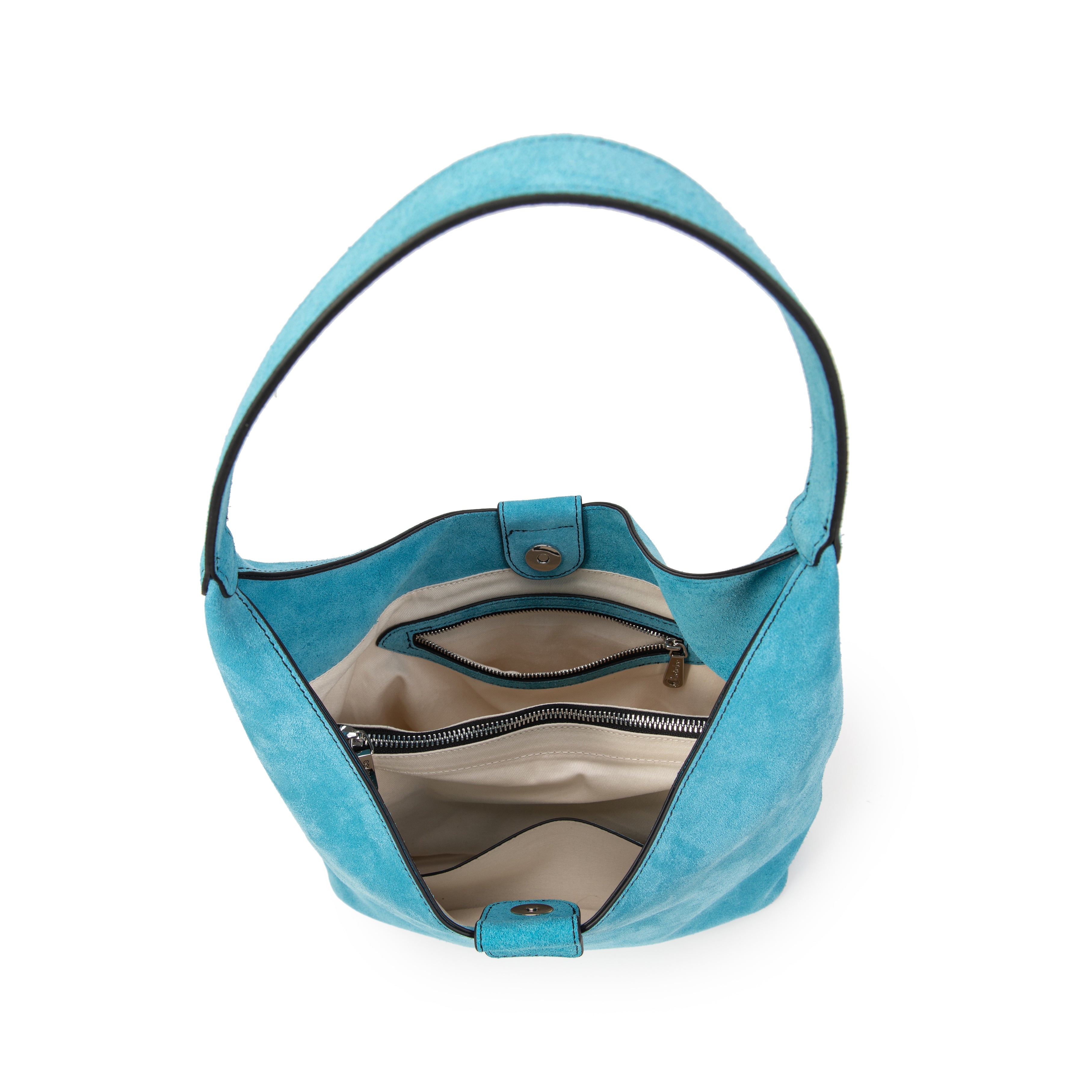 kate-lee-m-lune-sac-cabas-cuir-bleu-celeste-velours image 3