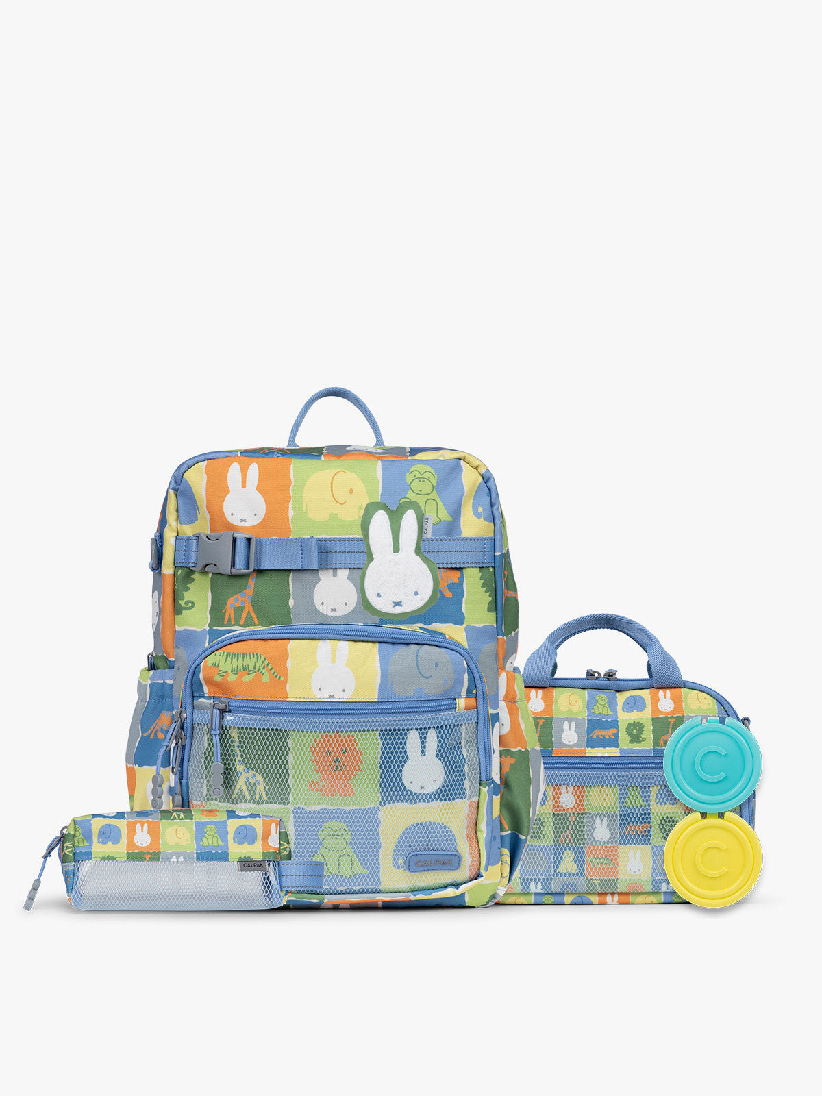 calpak-kids-miffy-pack-scolaire-sac-dos-miffy-blue-zoo-trip image 1