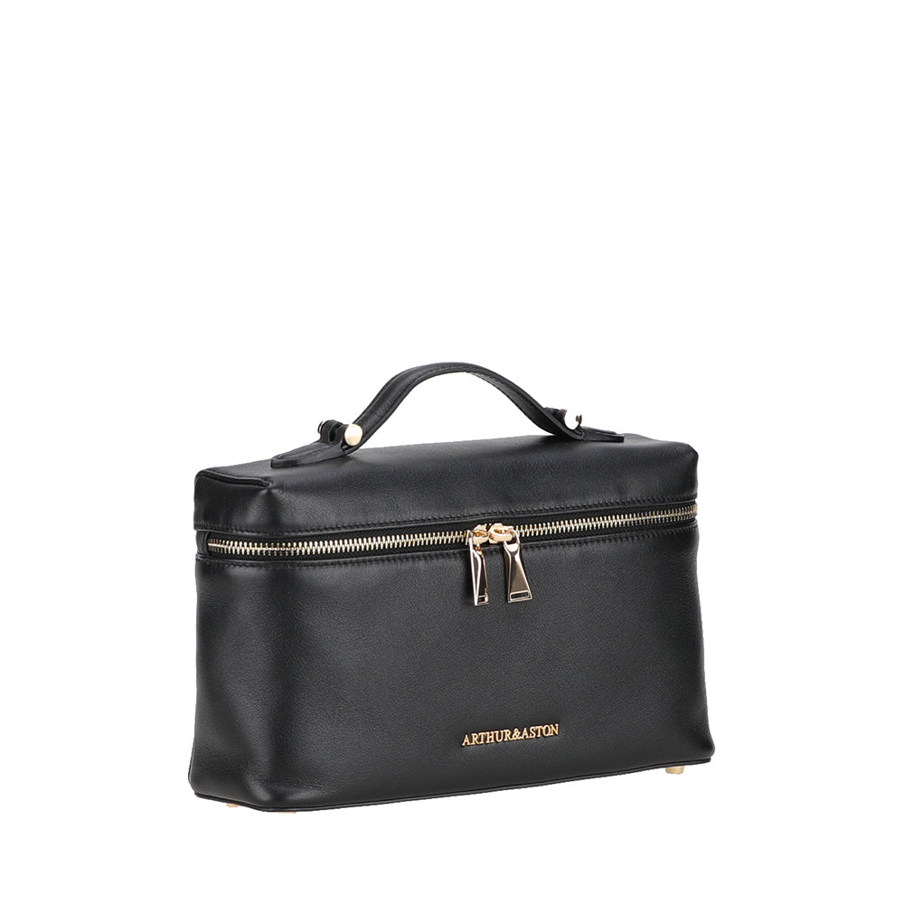 arthur-et-aston-elma-sac-vanity-cuir-noir-bandouli-re image 8