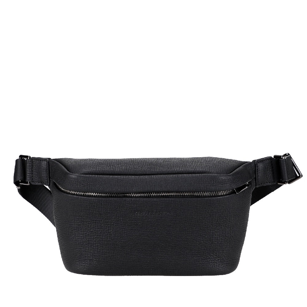 arthur-et-aston-lewis-banane-cuir-noir-homme image 1