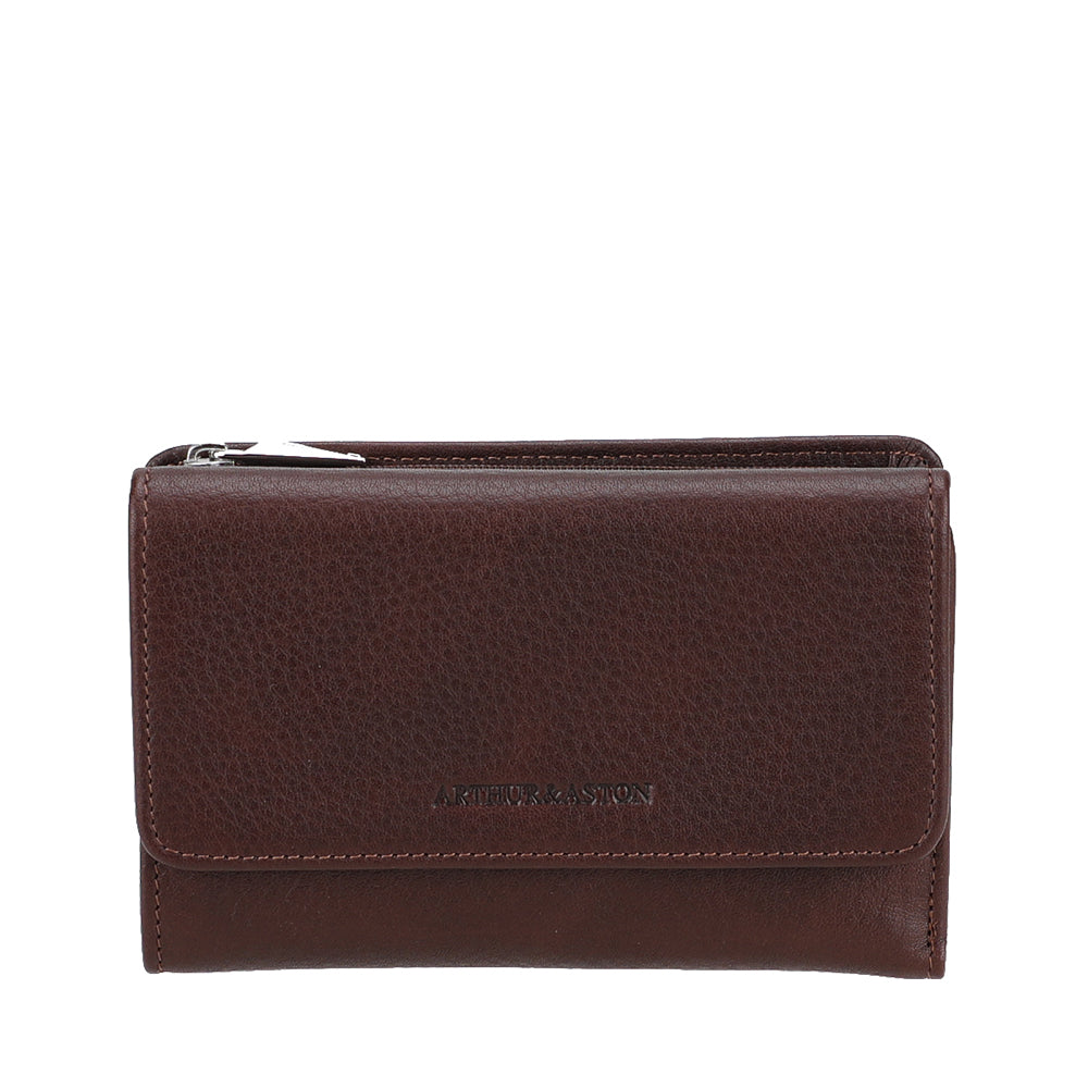 arthur-et-aston-ange-portefeuille-cuir-cognac-rfid-compact image 5