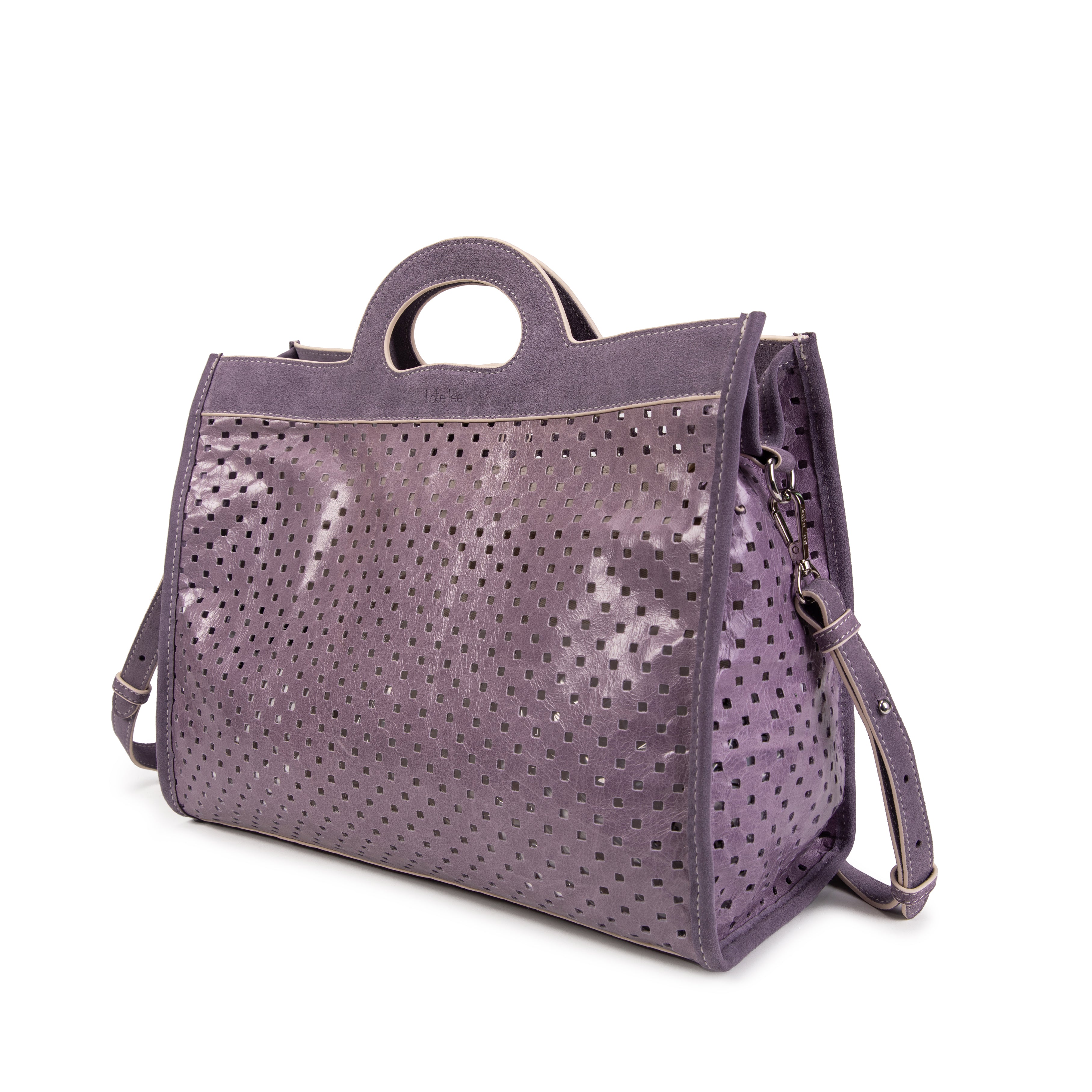 kate-lee-gae-sac-cabas-cuir-lilas-perfor-36-cm image 2
