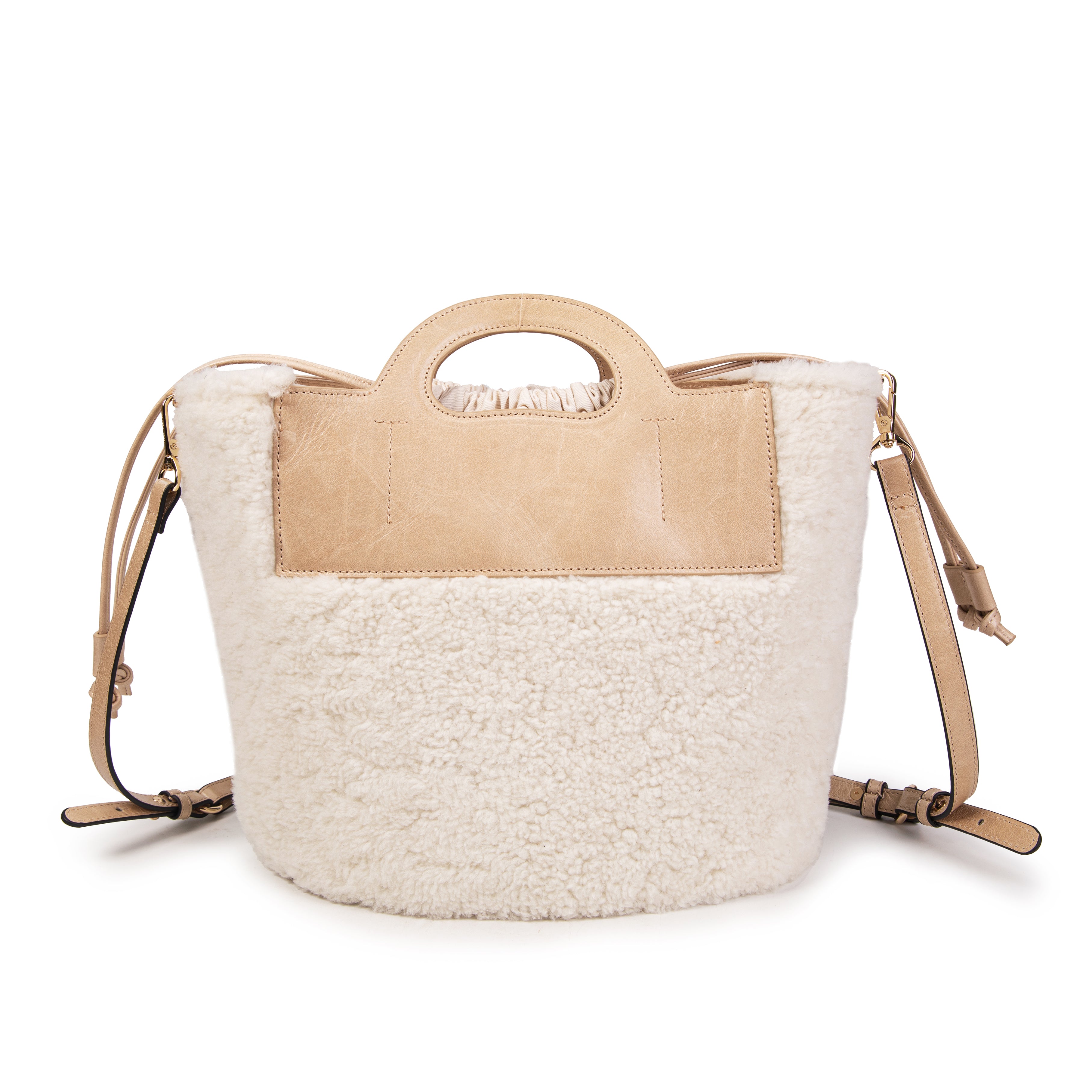 kate-lee-st-tropez-sac-seau-shearling-beige-28-cm image 4