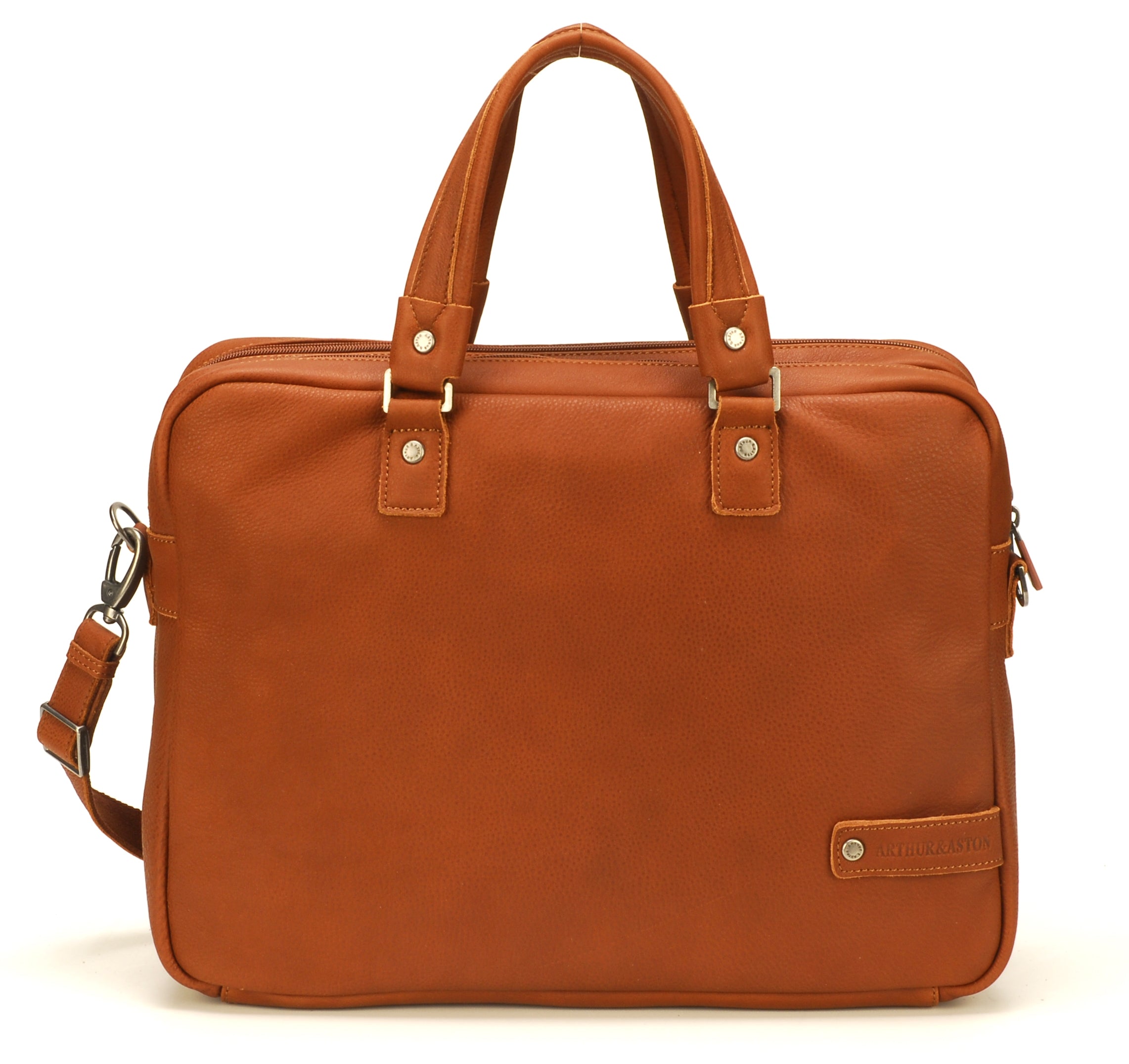 arthur-et-aston-oscar-porte-document-cuir-cognac-2-soufflets image 2