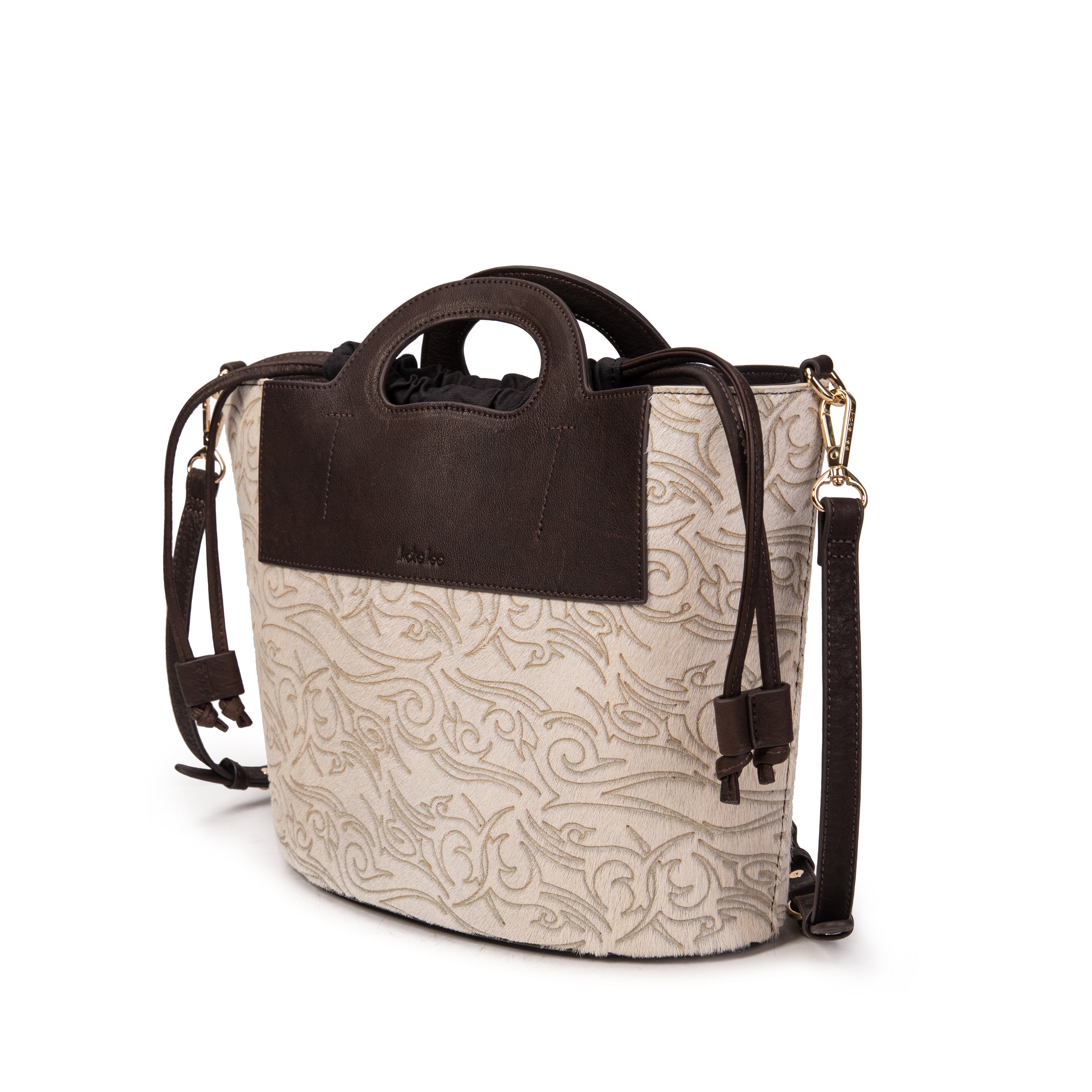 kate-lee-st-tropez-sac-seau-poils-vachette-cru image 2