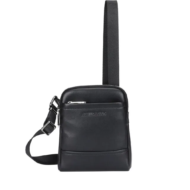 arthur-et-aston-walter-body-bag-cuir-noir-homme image 1