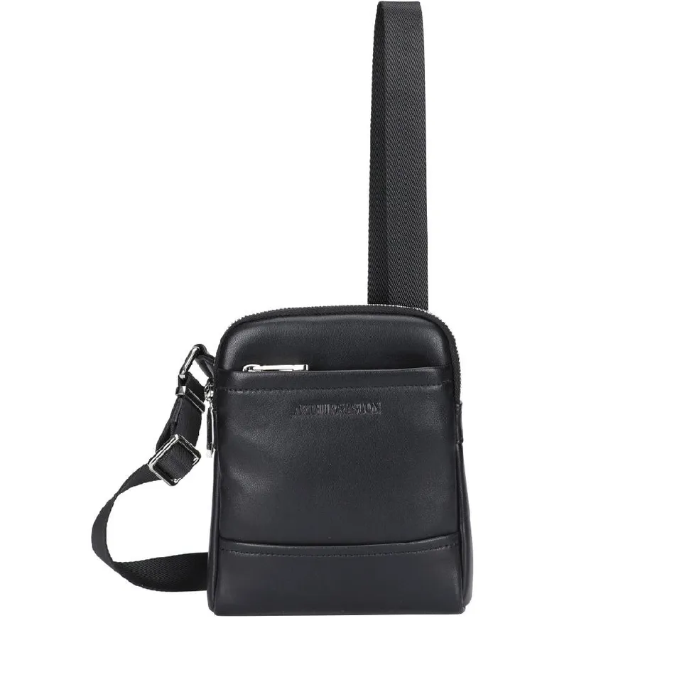 arthur-et-aston-walter-body-bag-cuir-noir-homme image 1