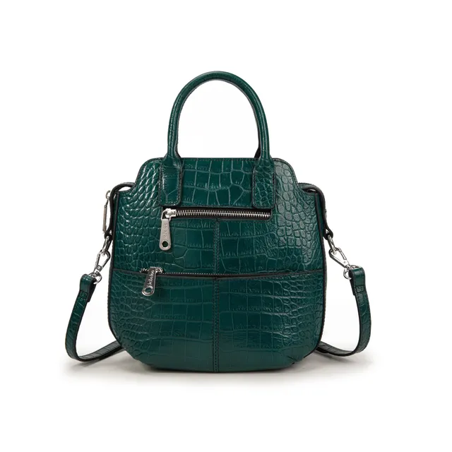 kate-lee-velyane-croco-sac-bandouli-re-bleu-canard image 1