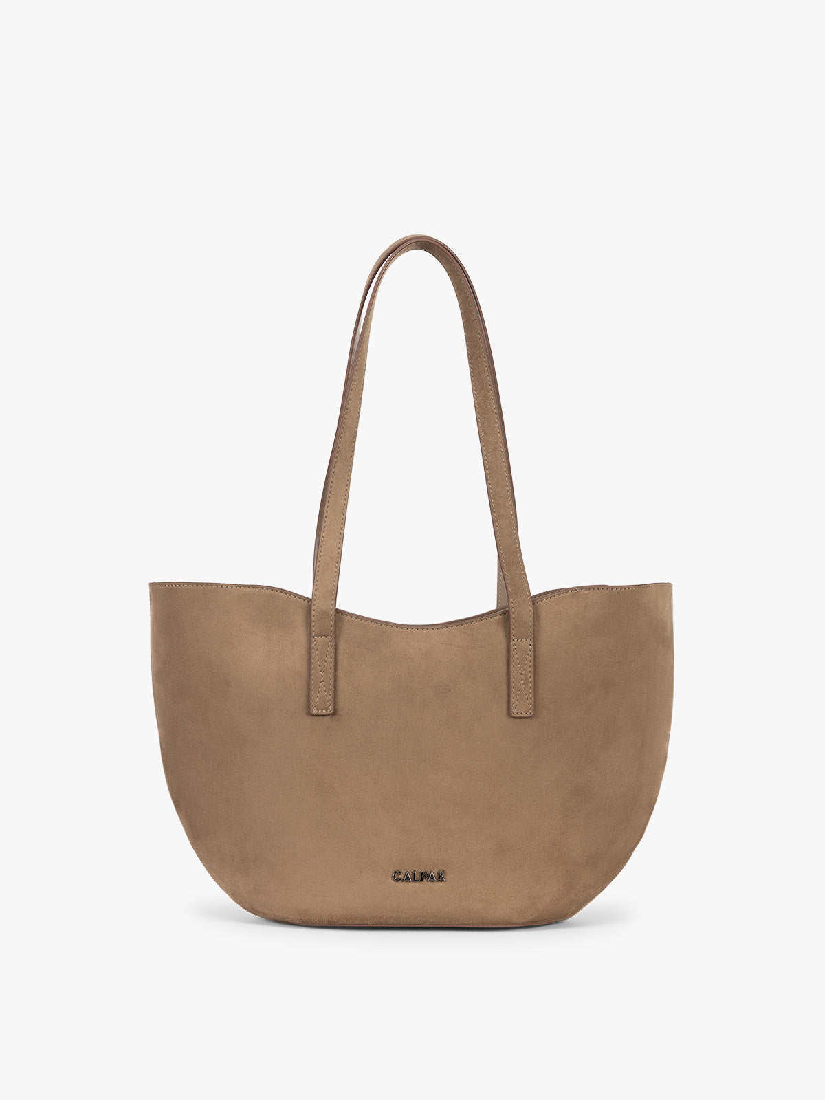 calpak-haven-tulip-tote-sac-cabas-truffle-suede-vegan image 1